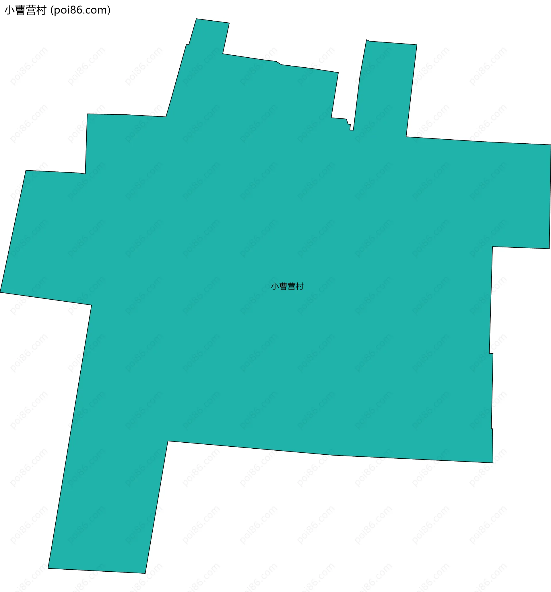 小曹营村边界地图