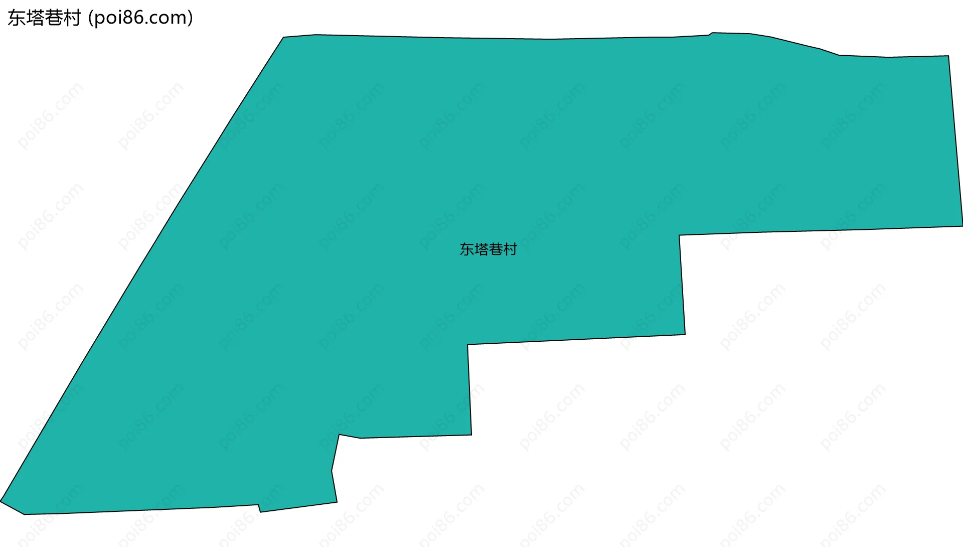 东塔巷村边界地图