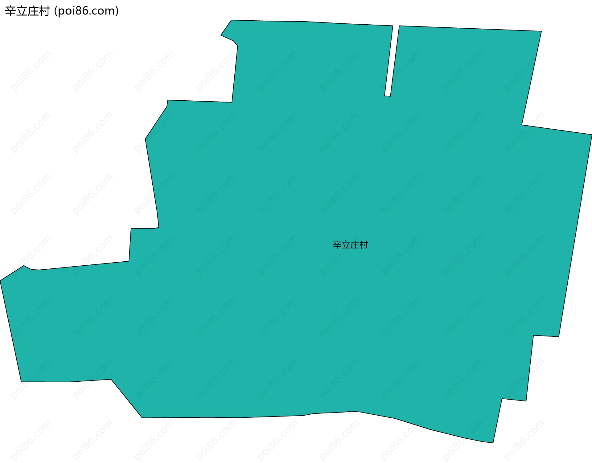 辛立庄村边界地图