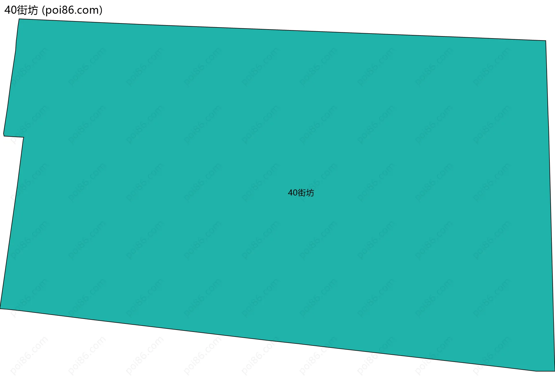 40街坊边界地图