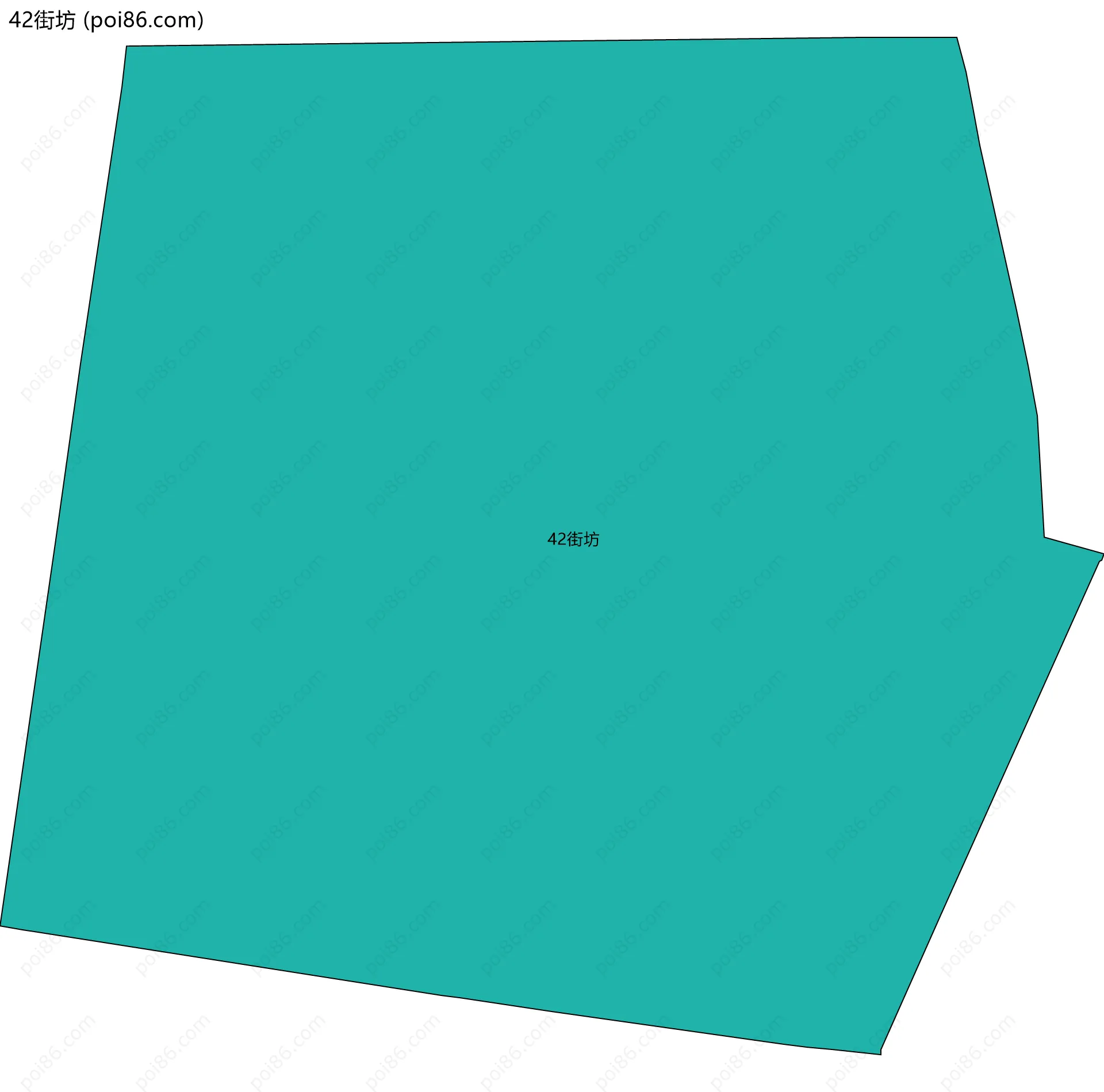 42街坊边界地图