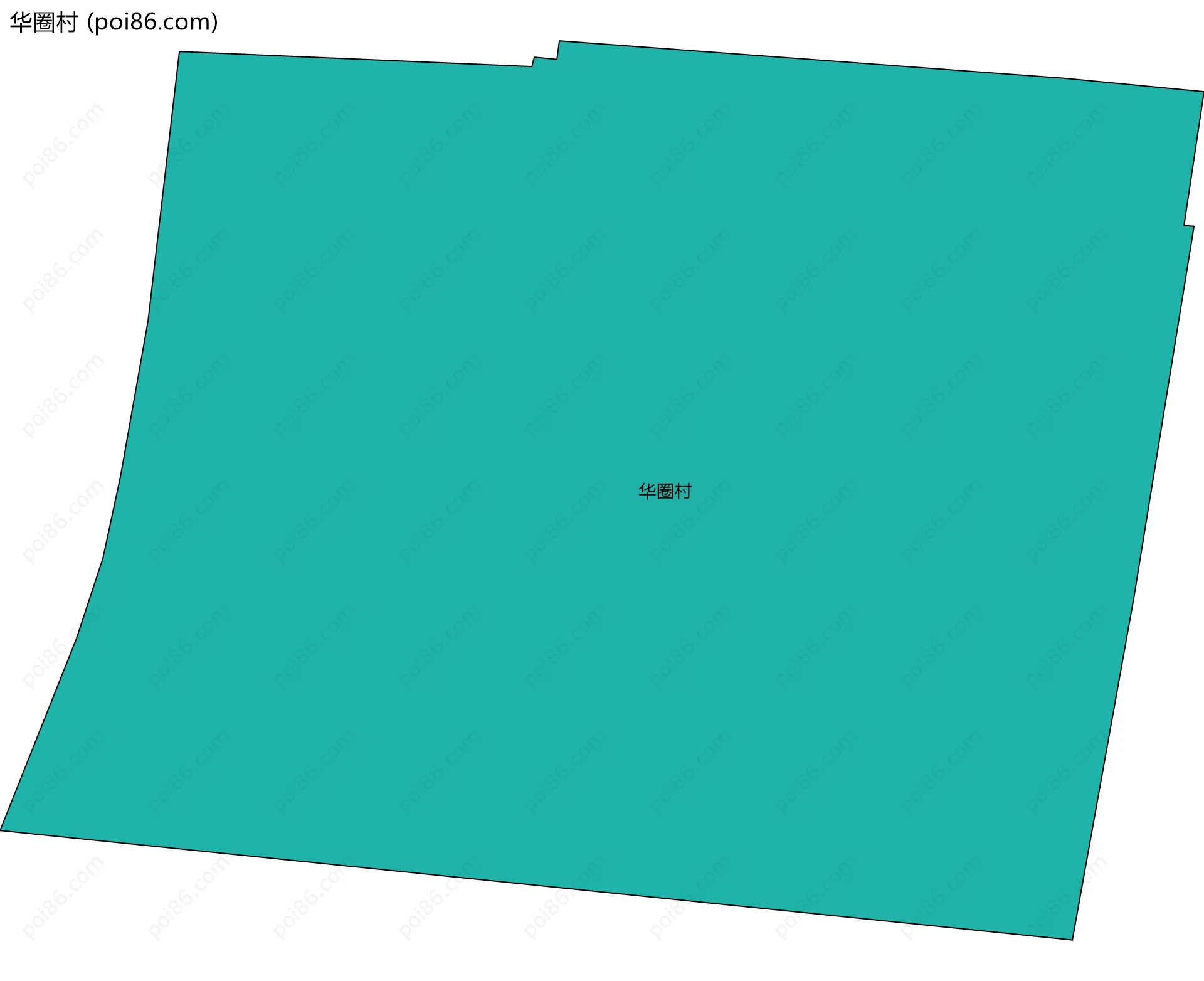 华圈村边界地图