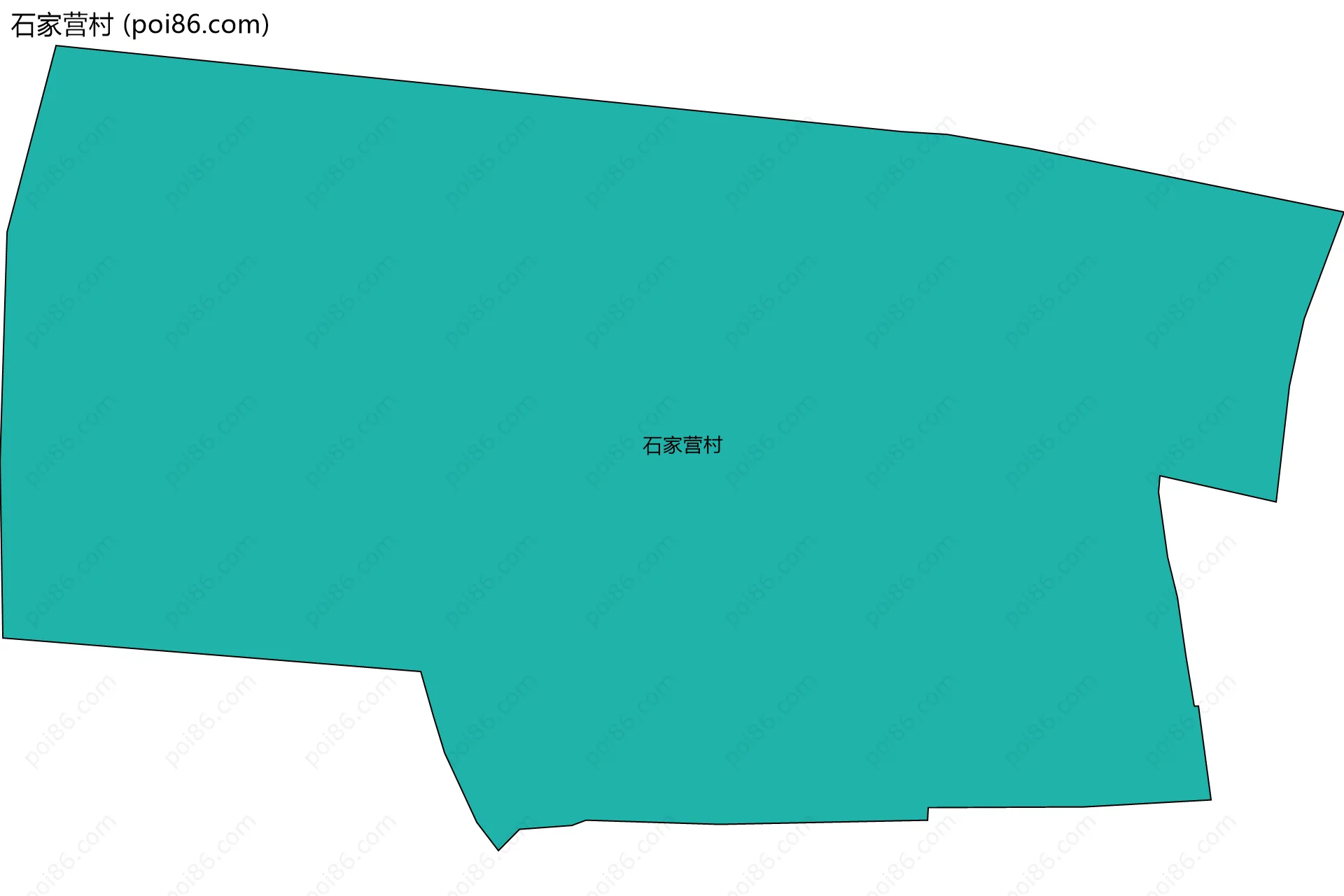 石家营村边界地图