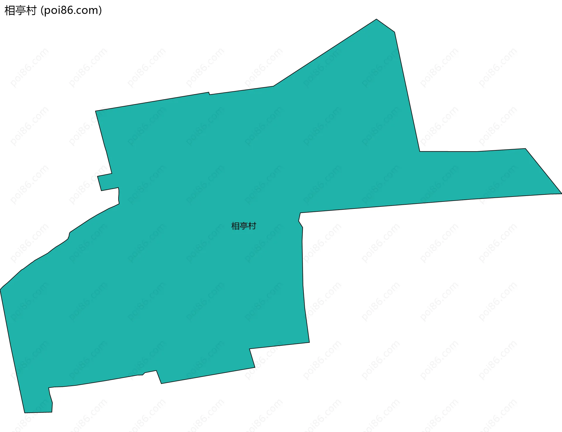 相亭村边界地图