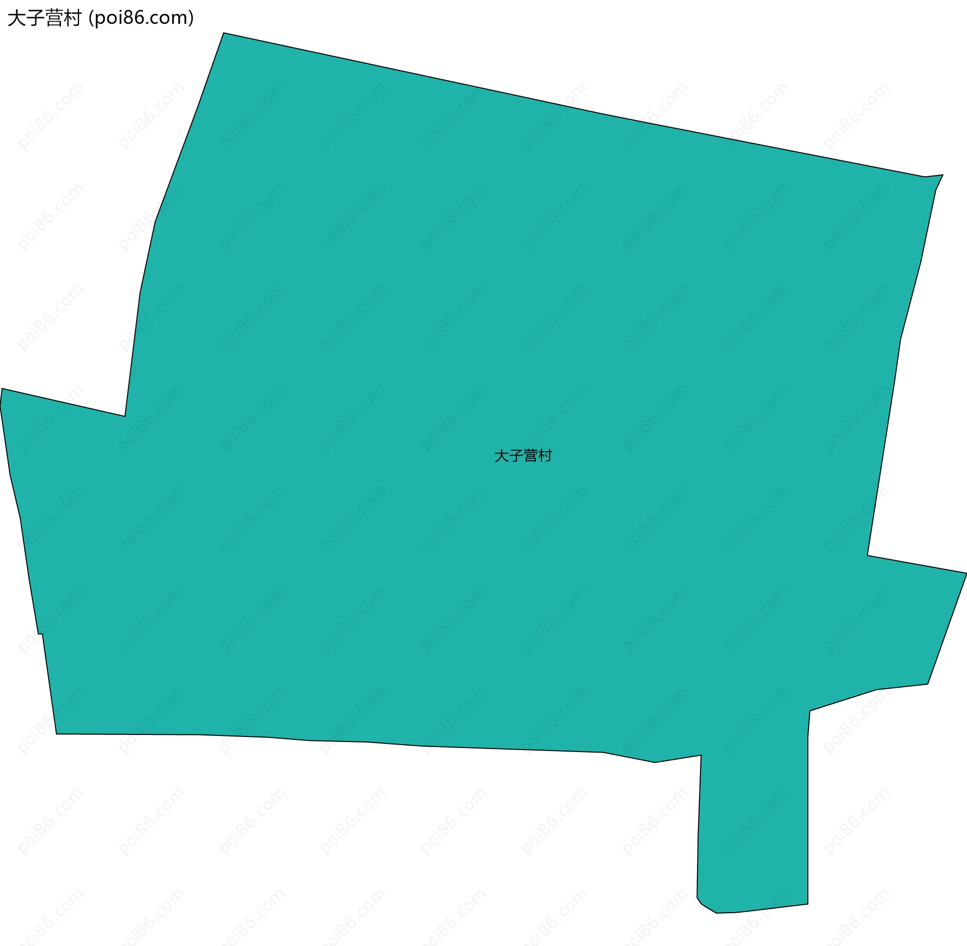 大子营村边界地图