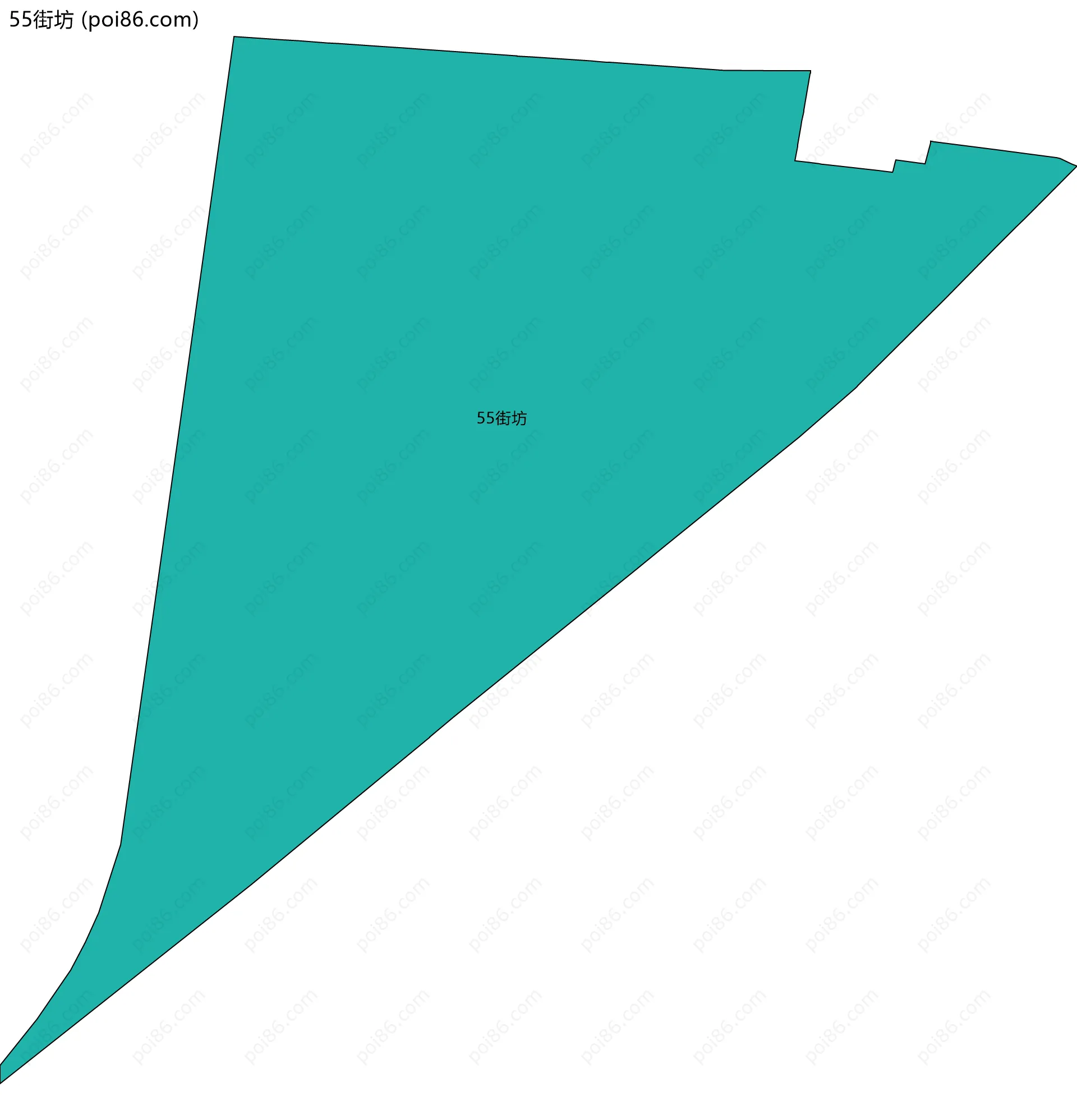 55街坊边界地图