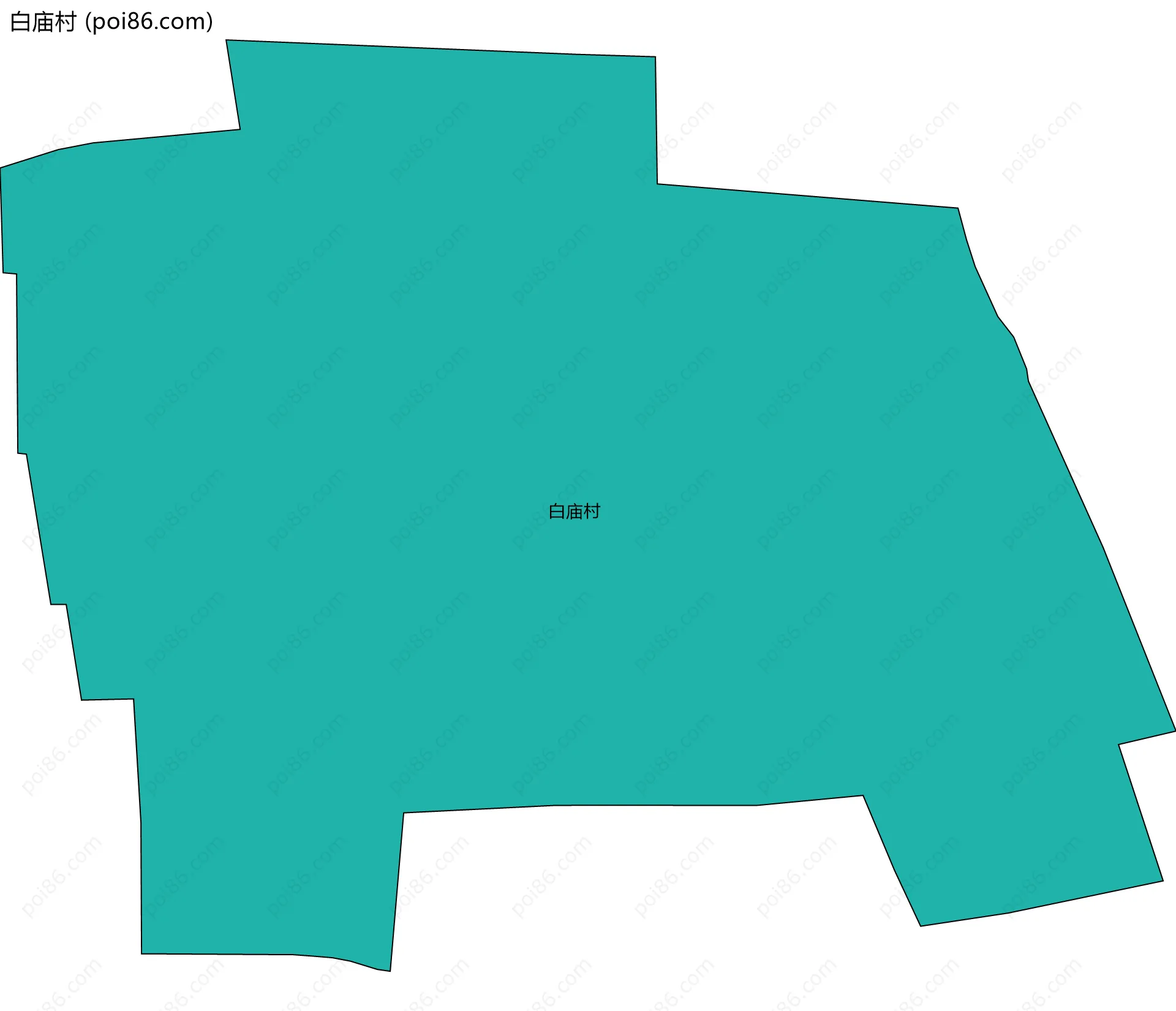 白庙村边界地图