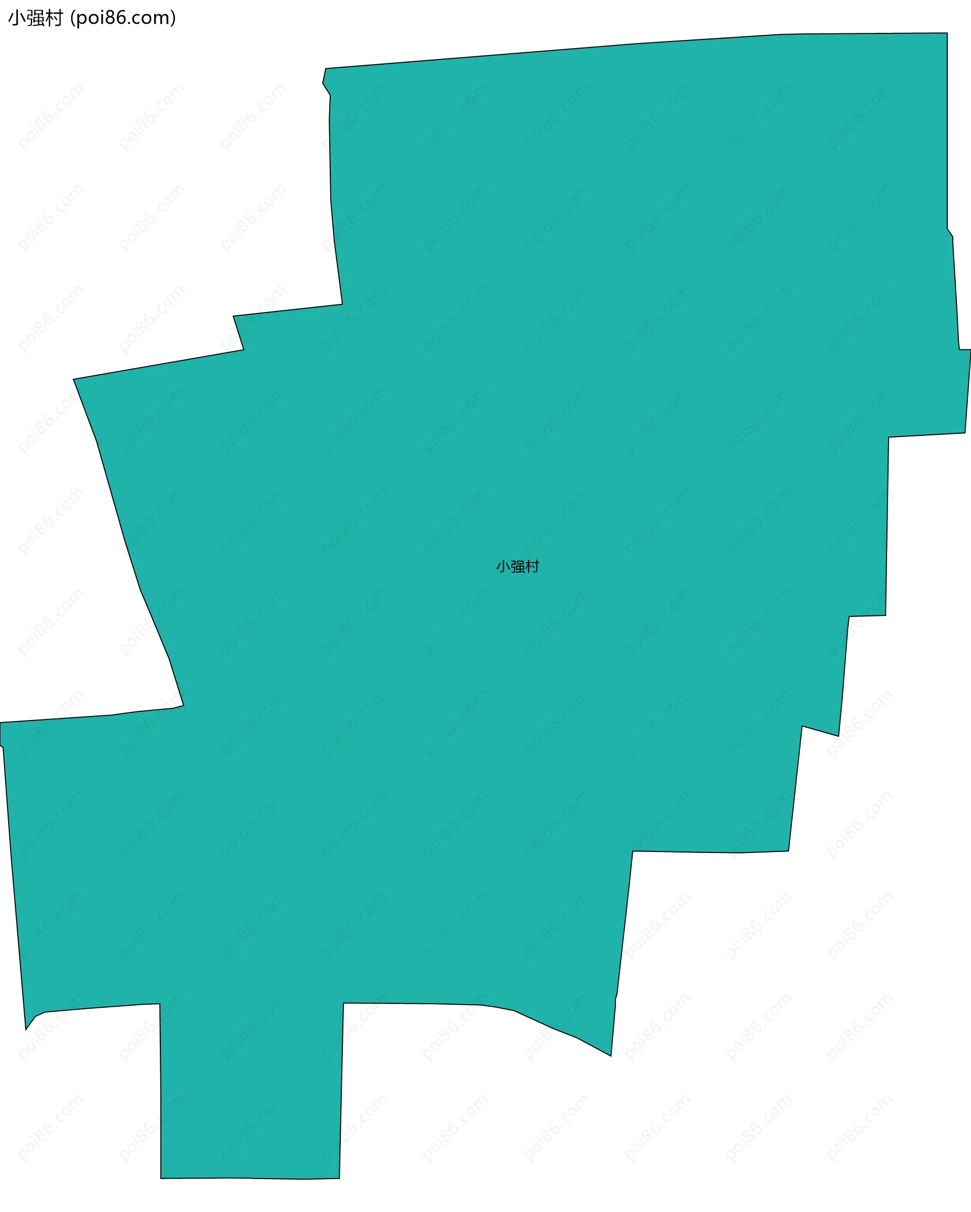 小强村边界地图