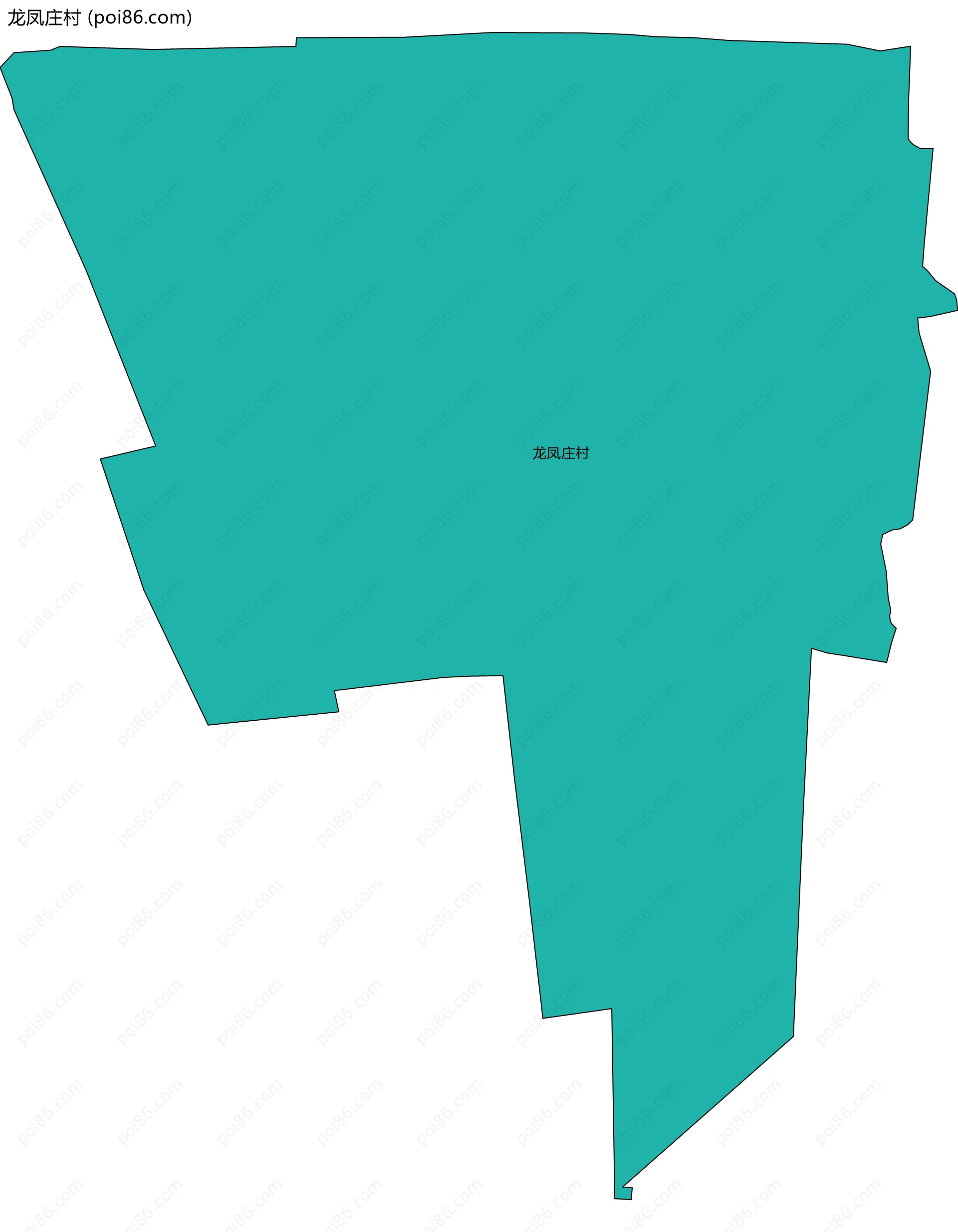 龙凤庄村边界地图