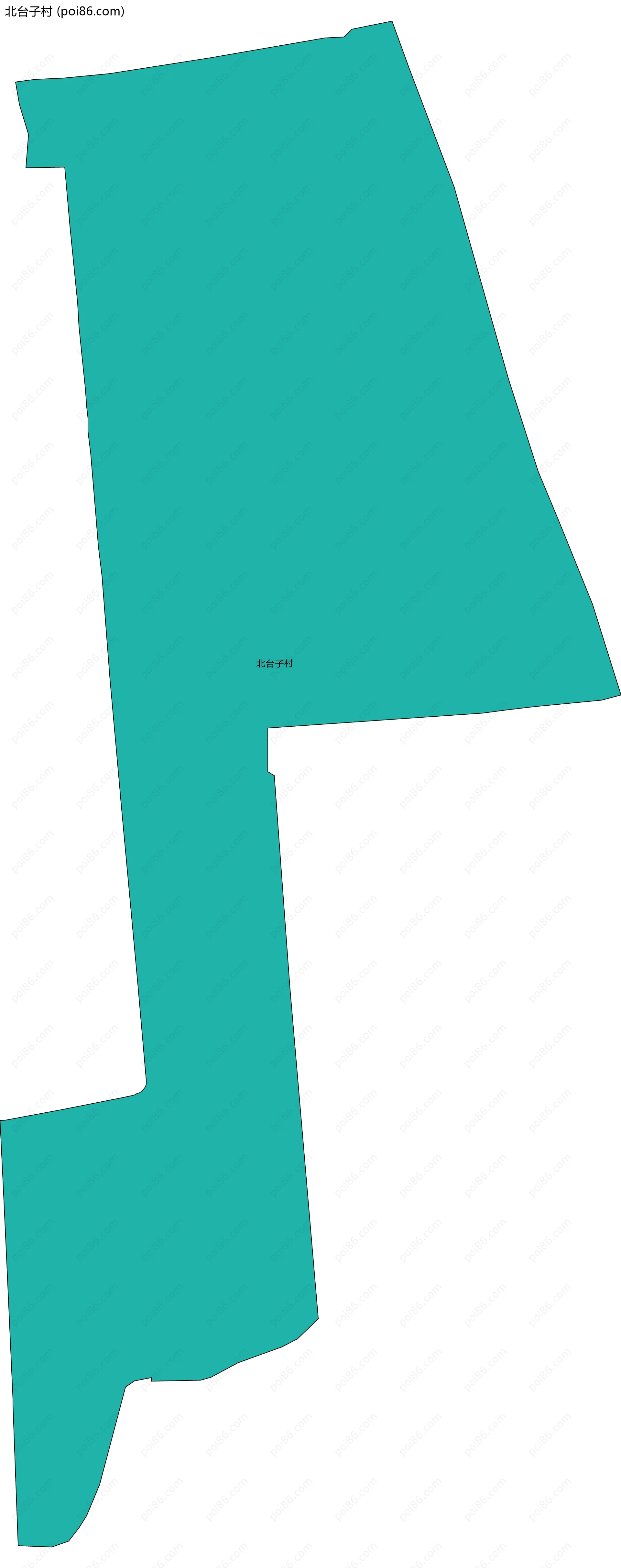 北台子村边界地图