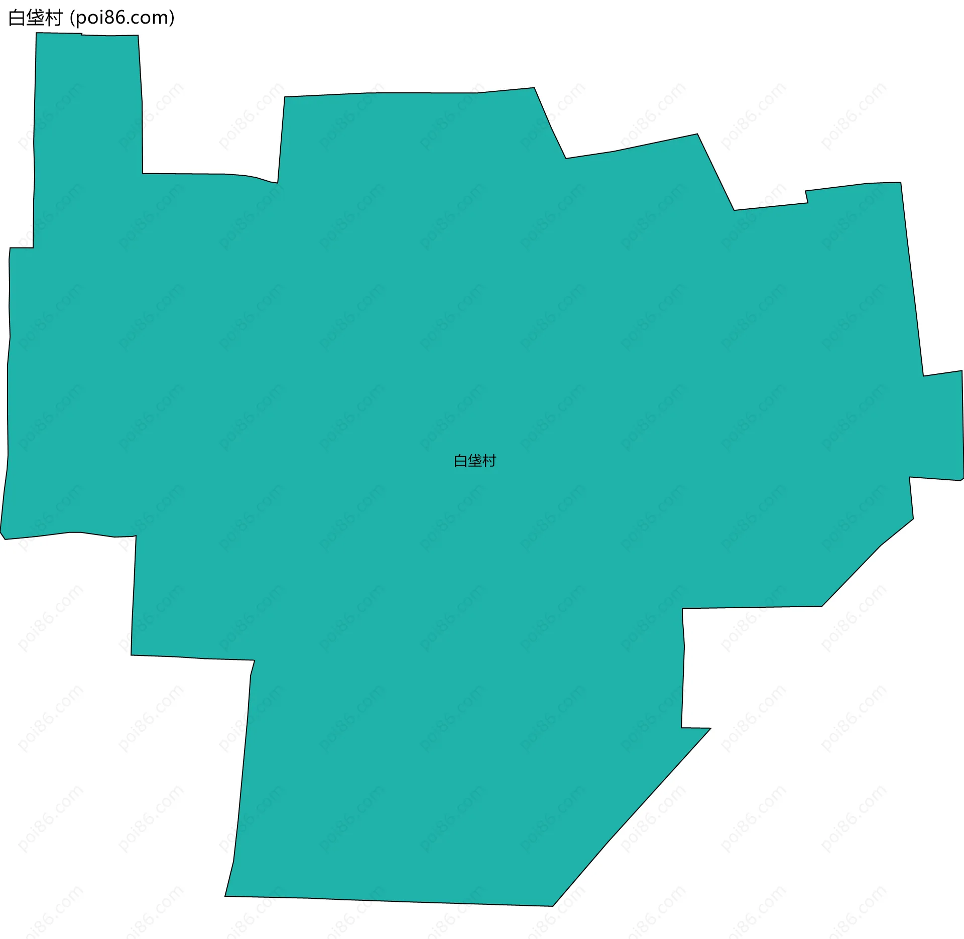 白垡村边界地图