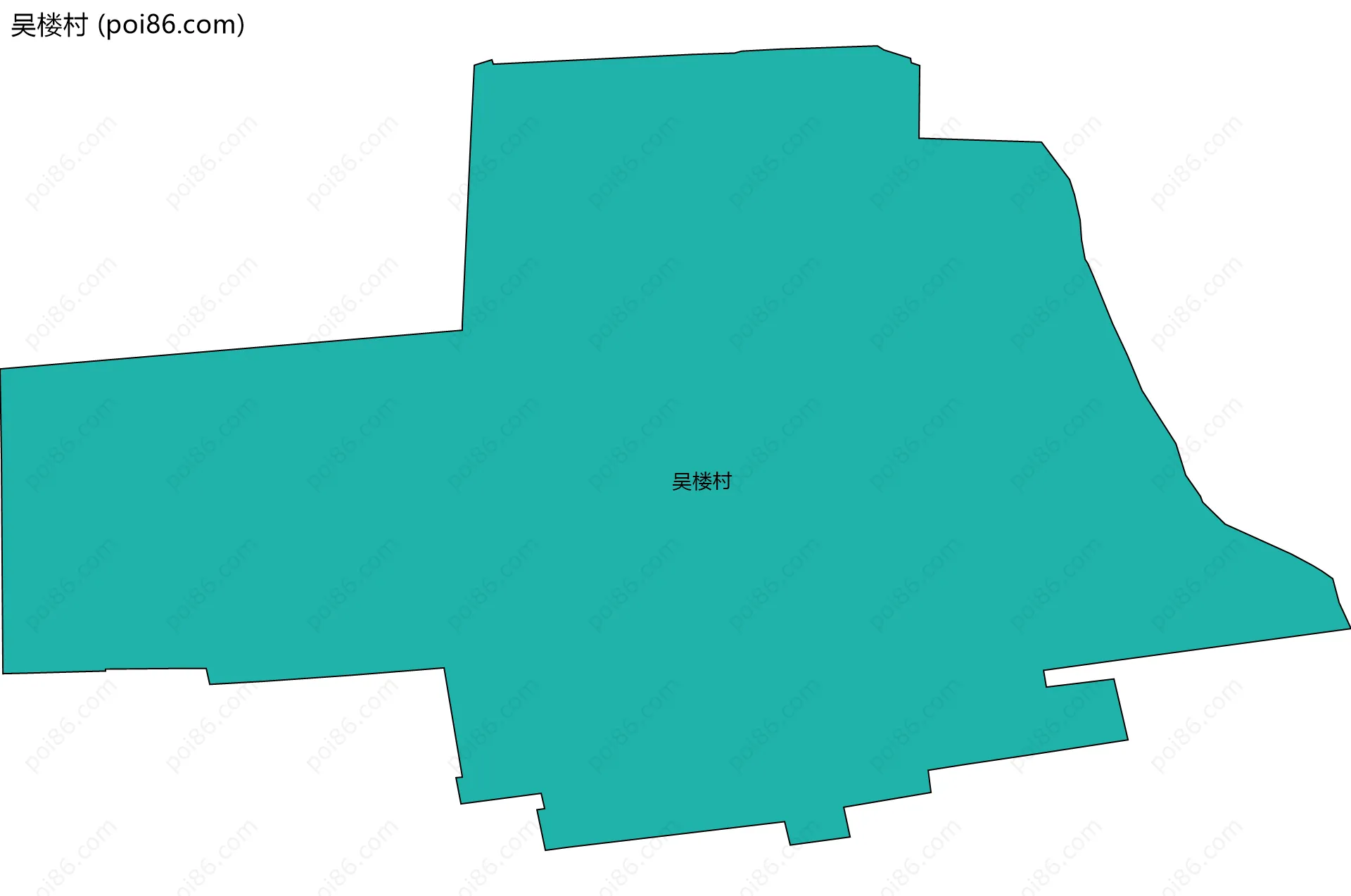 吴楼村边界地图