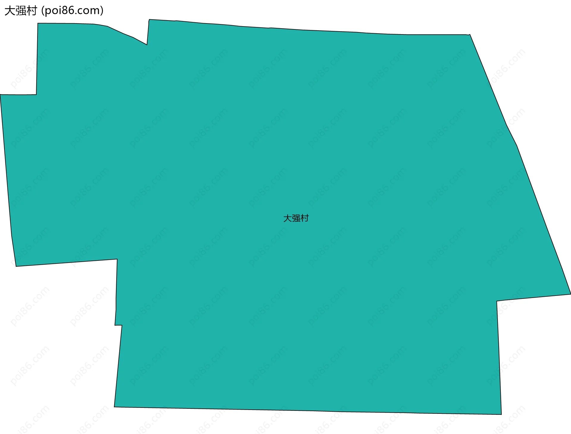 大强村边界地图