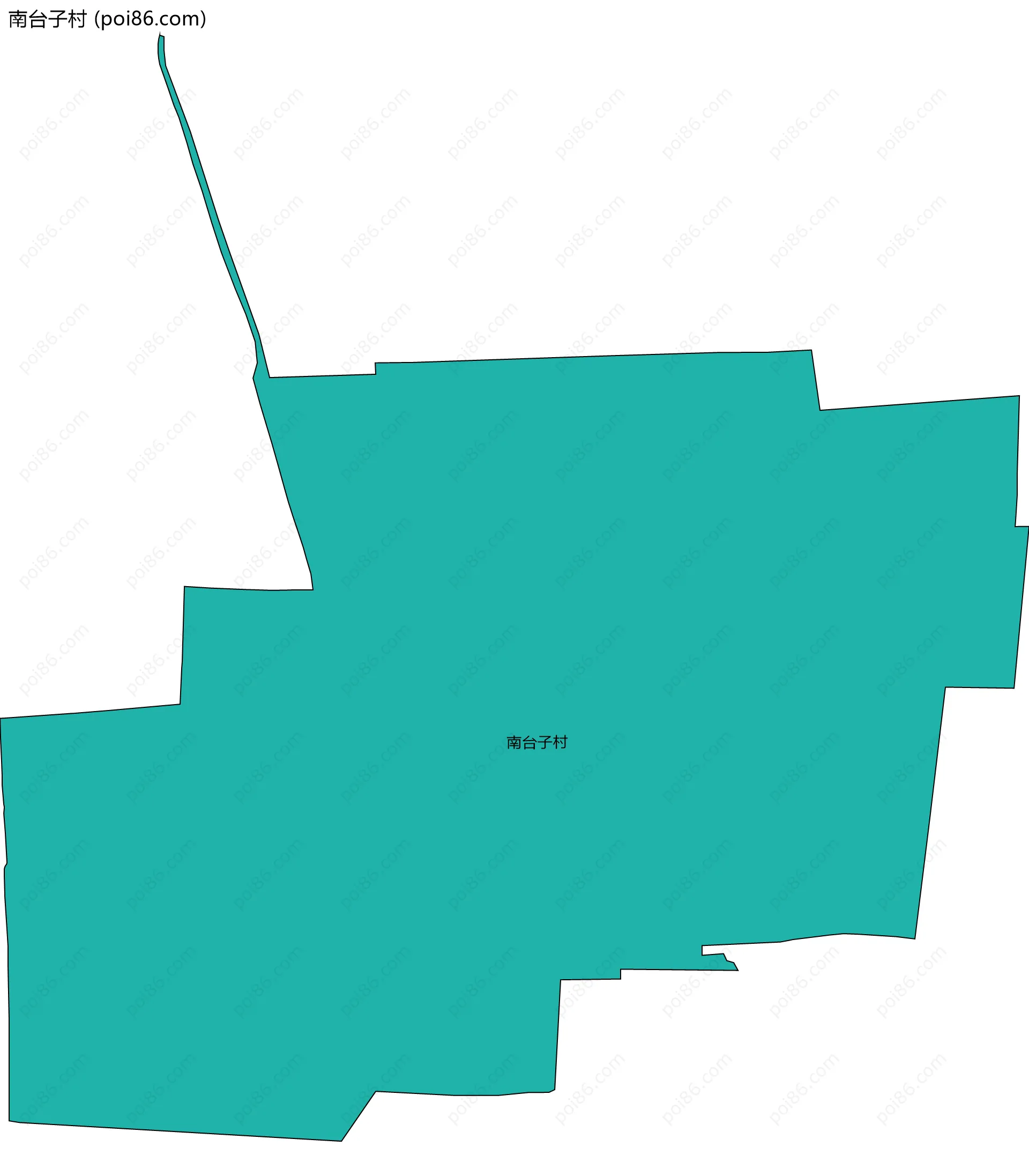 南台子村边界地图