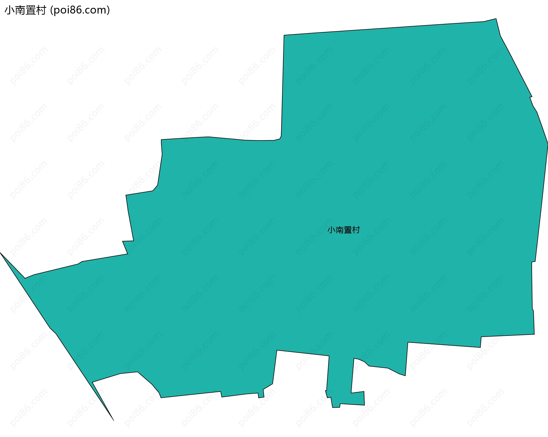 小南置村边界地图