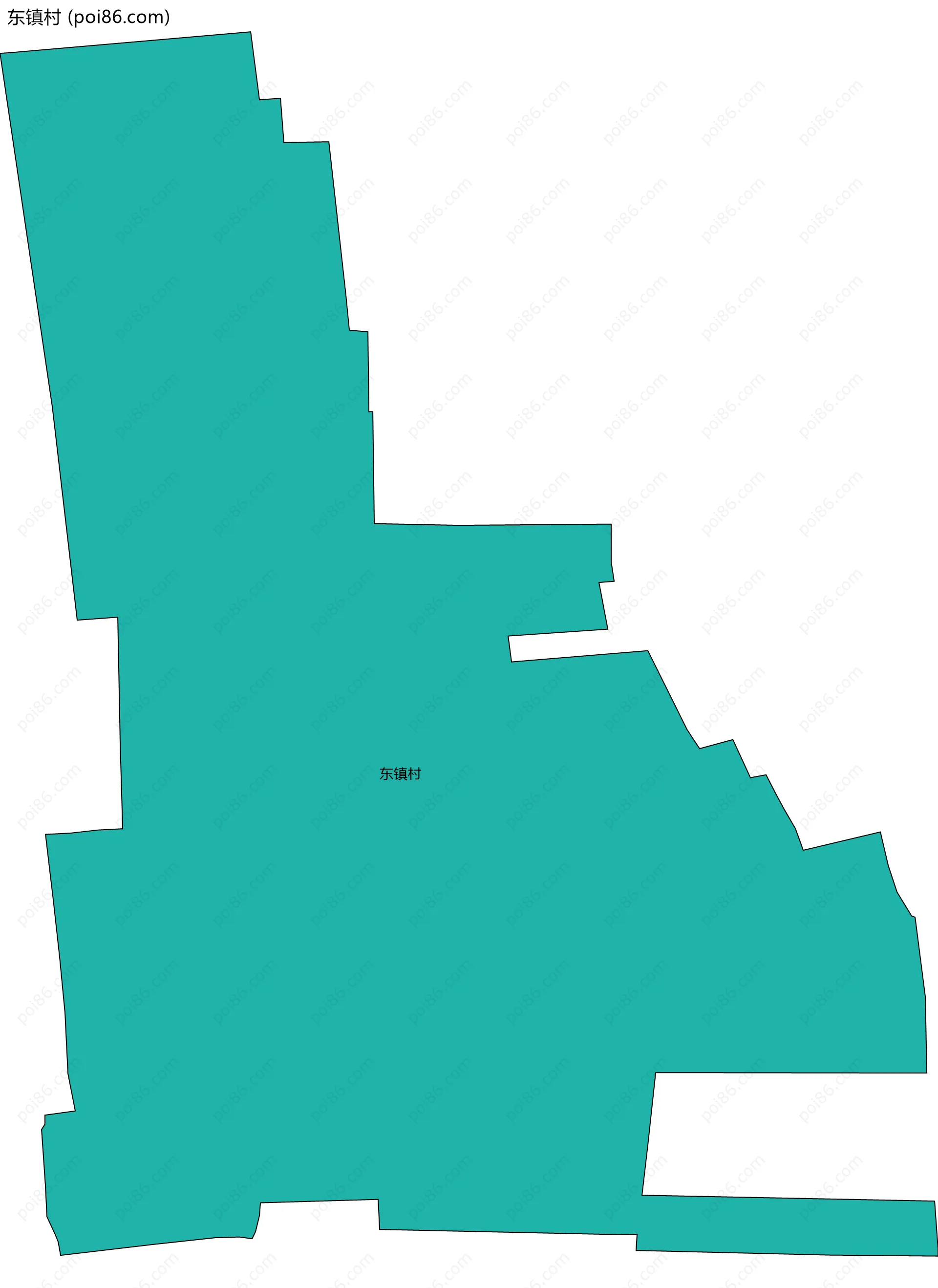 东镇村边界地图
