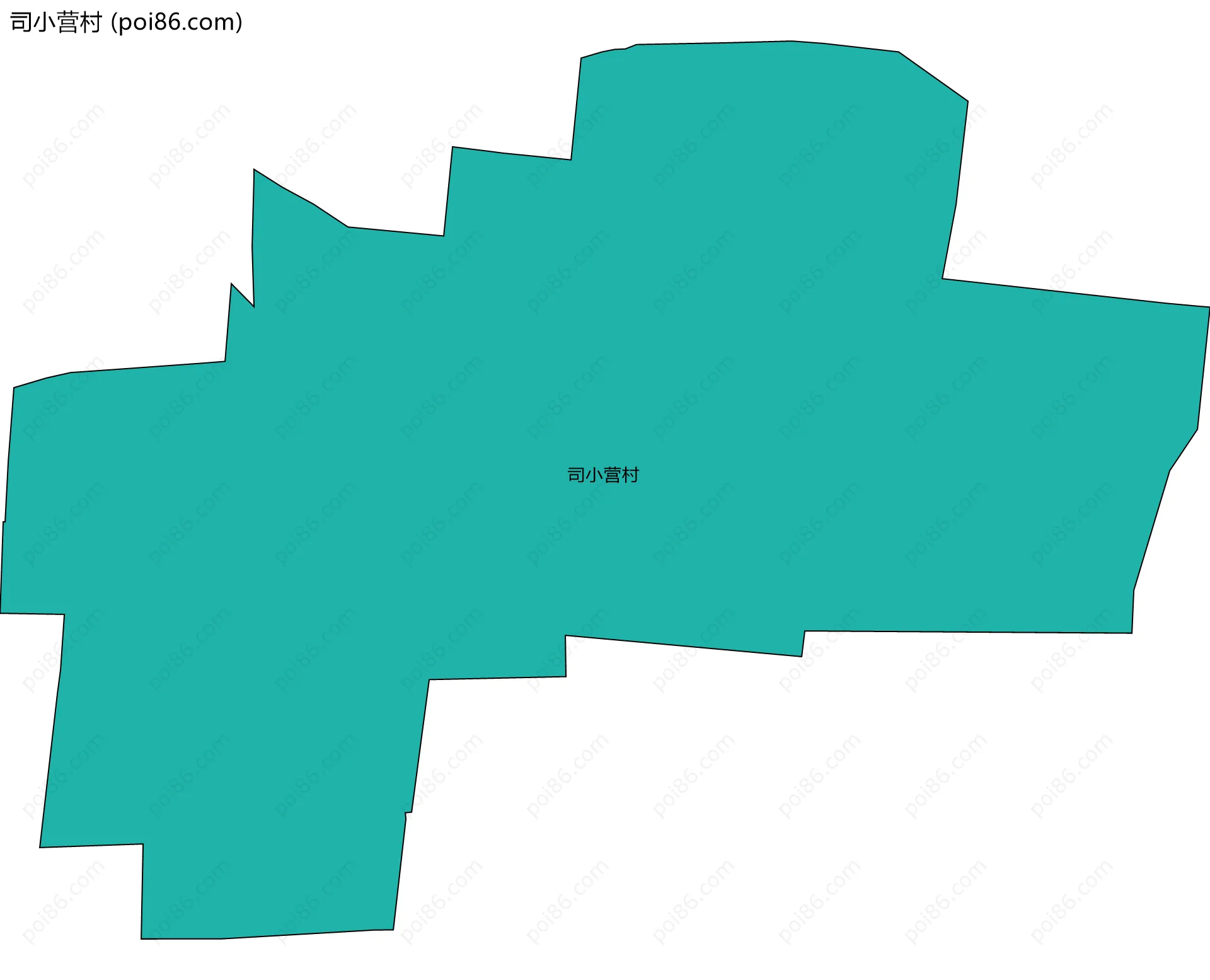 司小营村边界地图