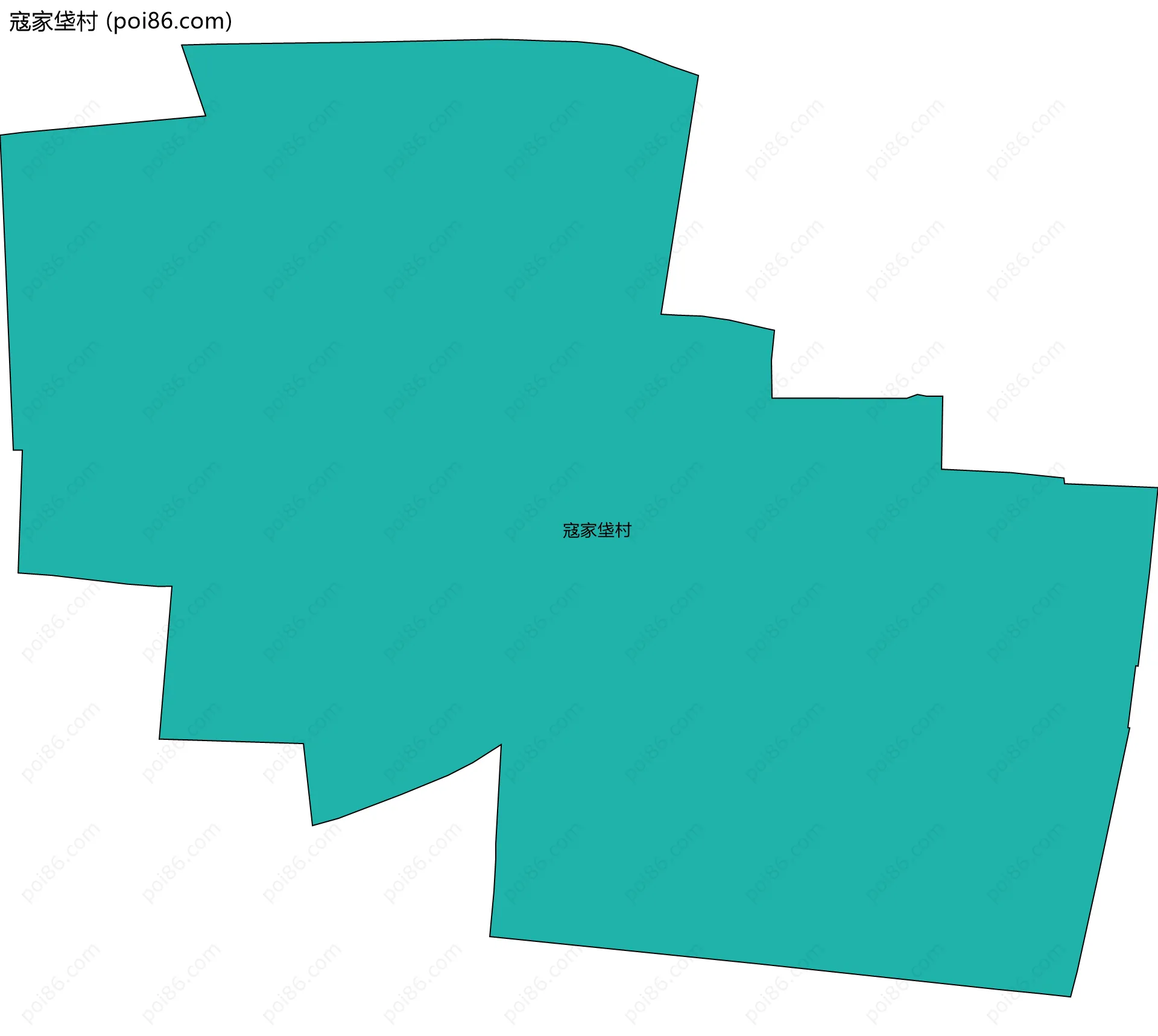 寇家垡村边界地图
