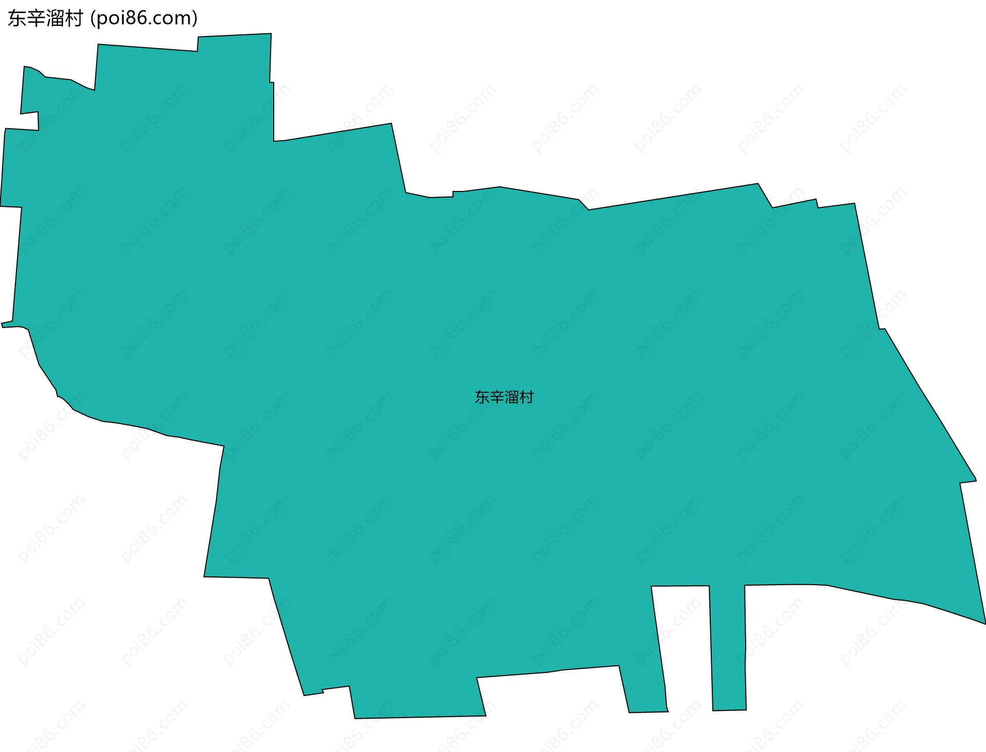 东辛溜村边界地图