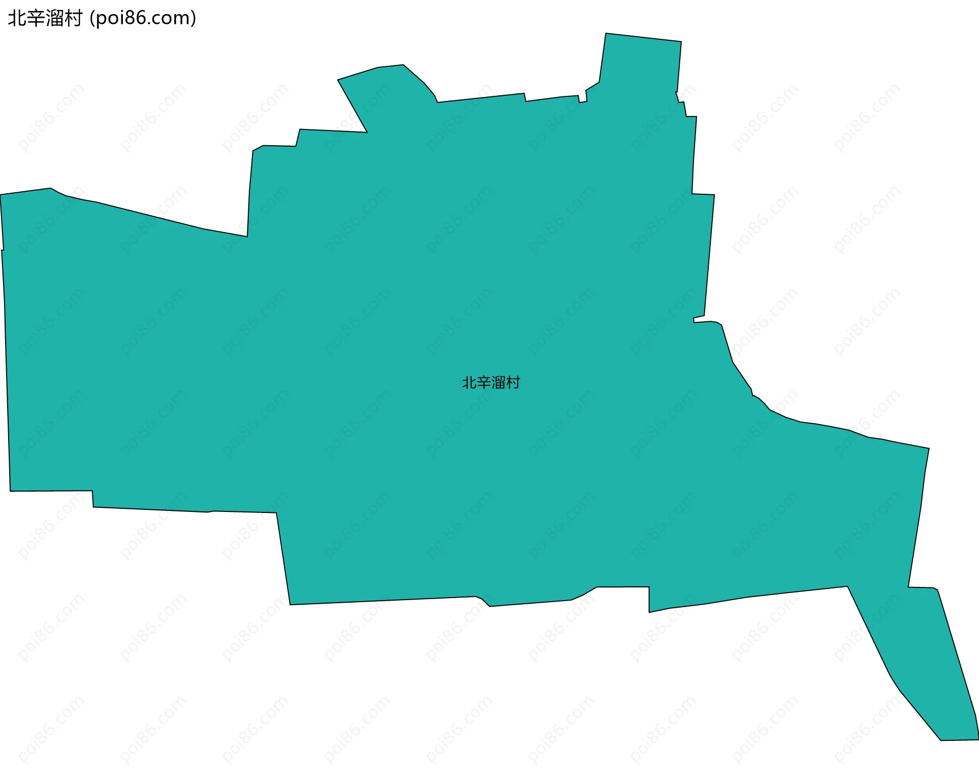 北辛溜村边界地图