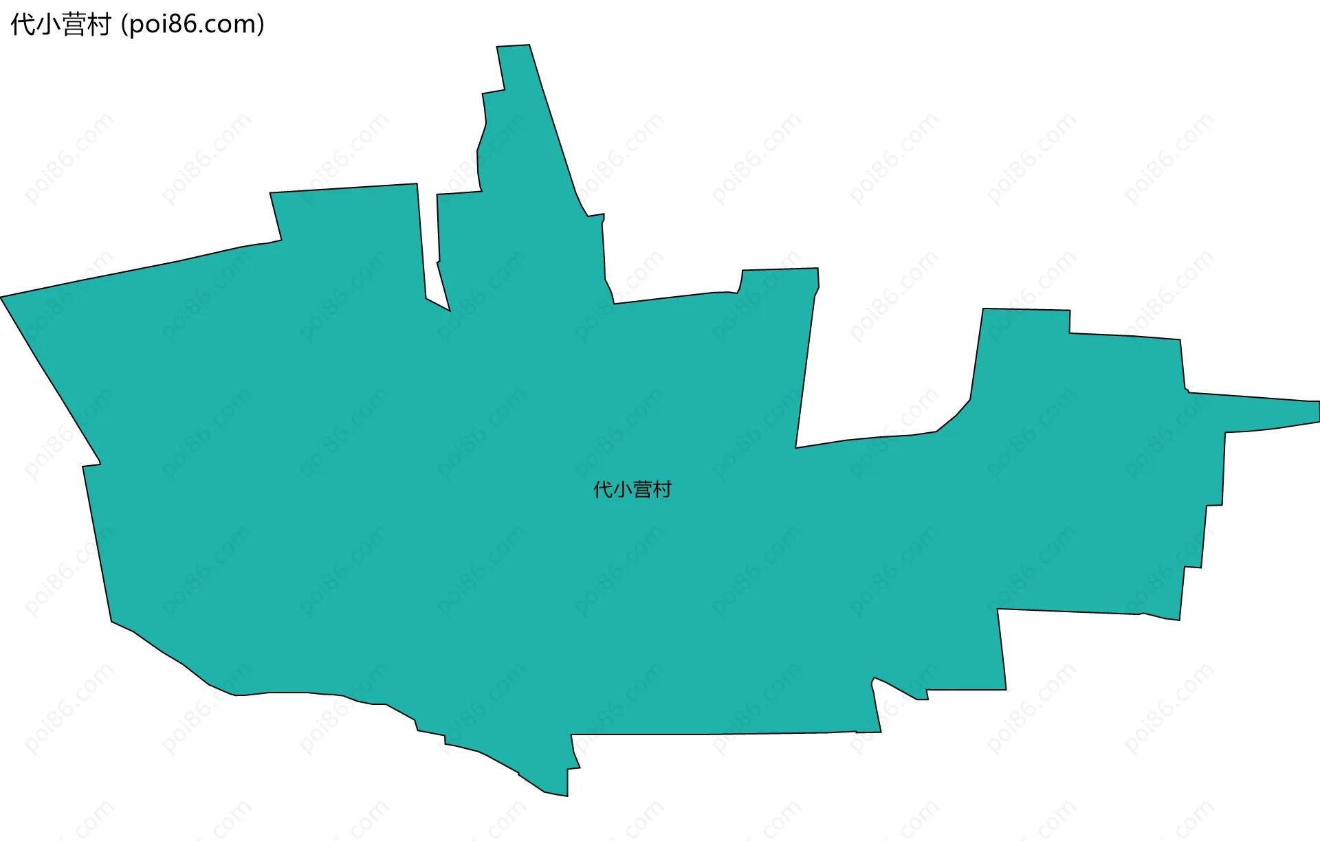 代小营村边界地图