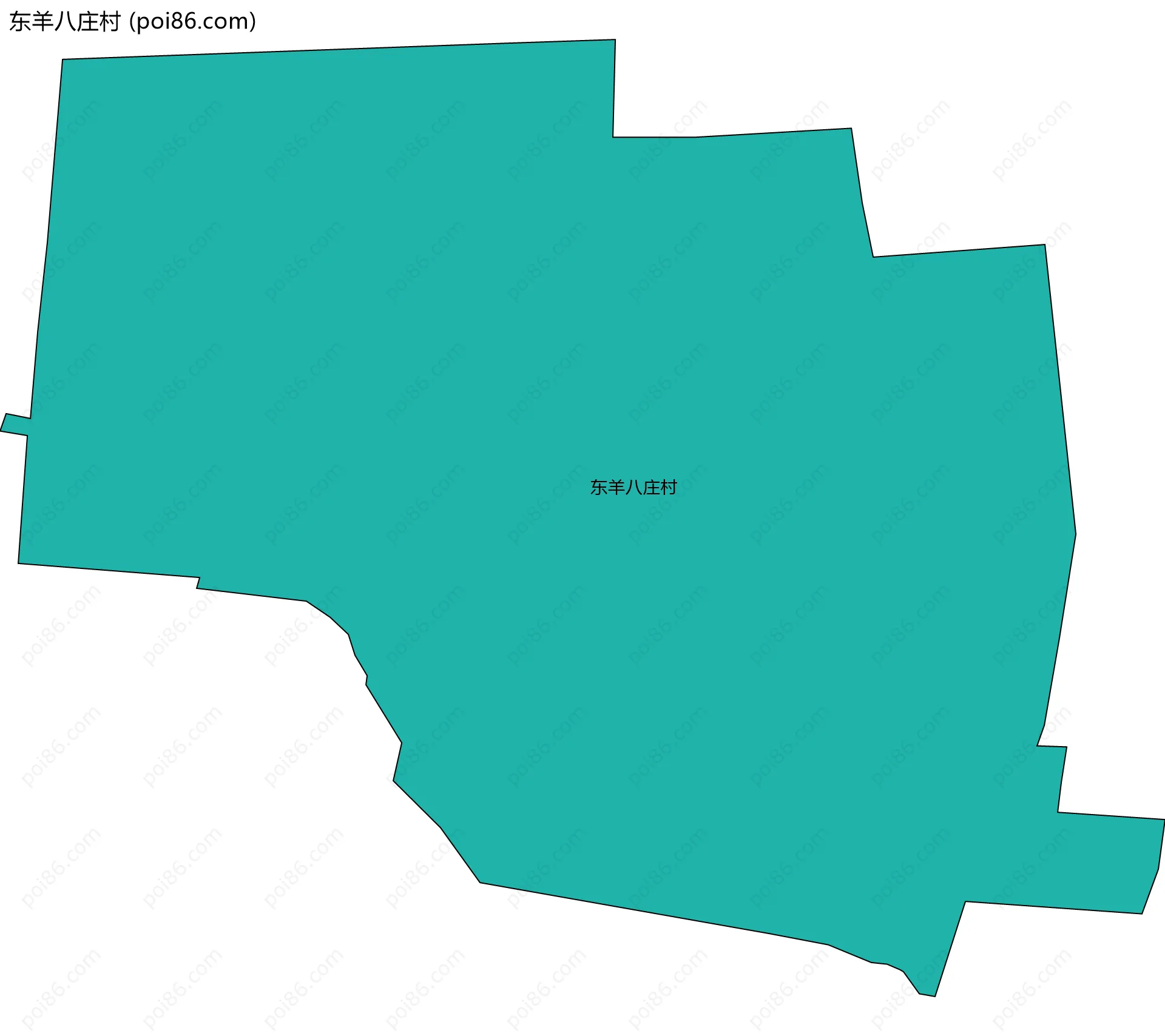 东羊八庄村边界地图