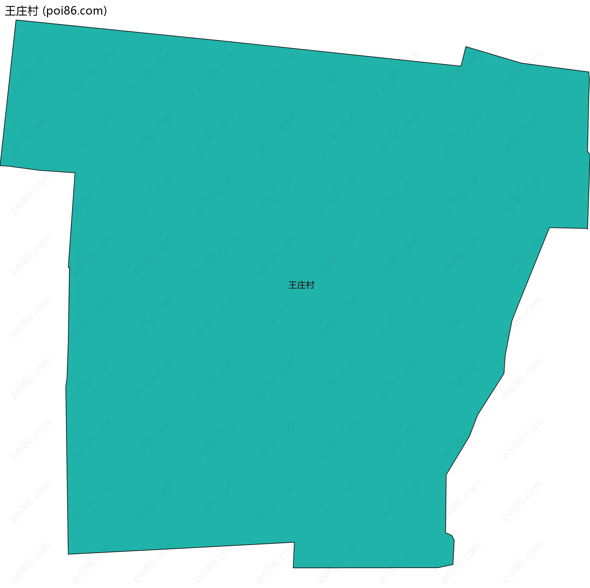 王庄村边界地图