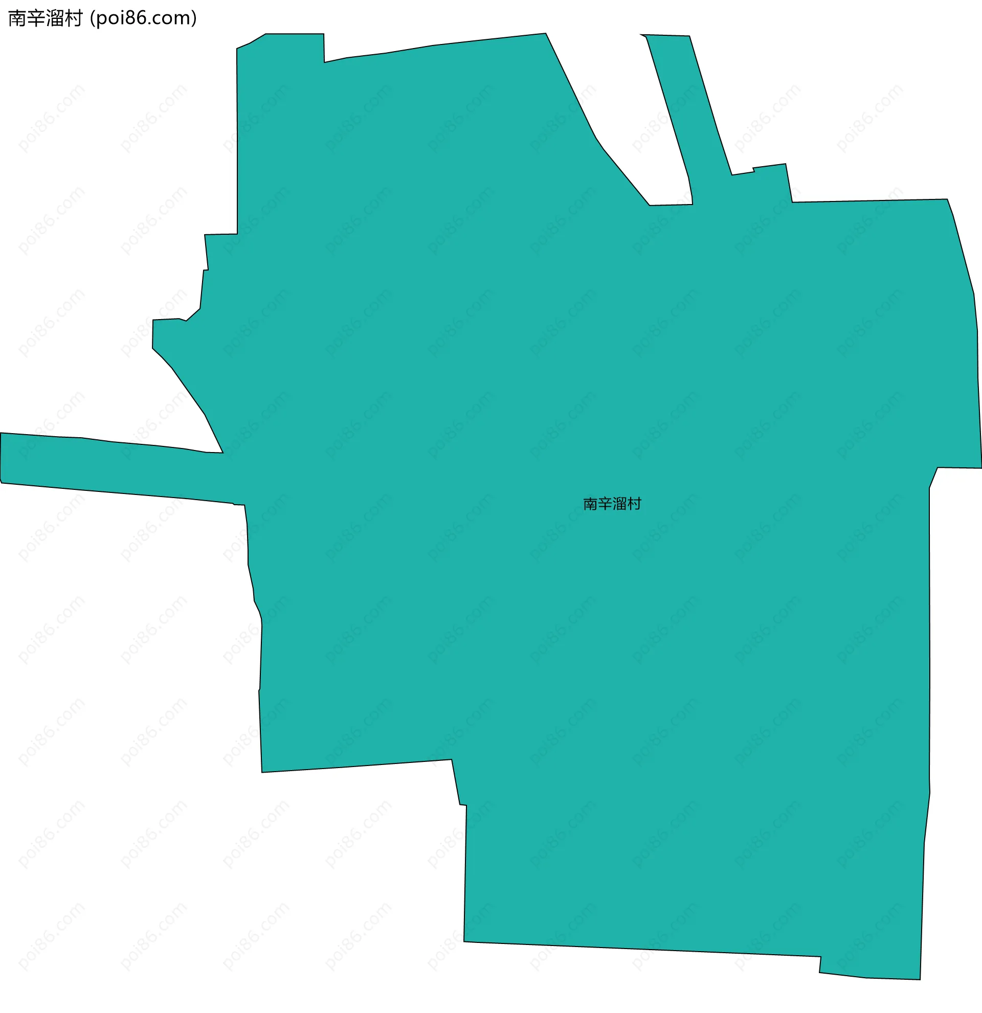 南辛溜村边界地图