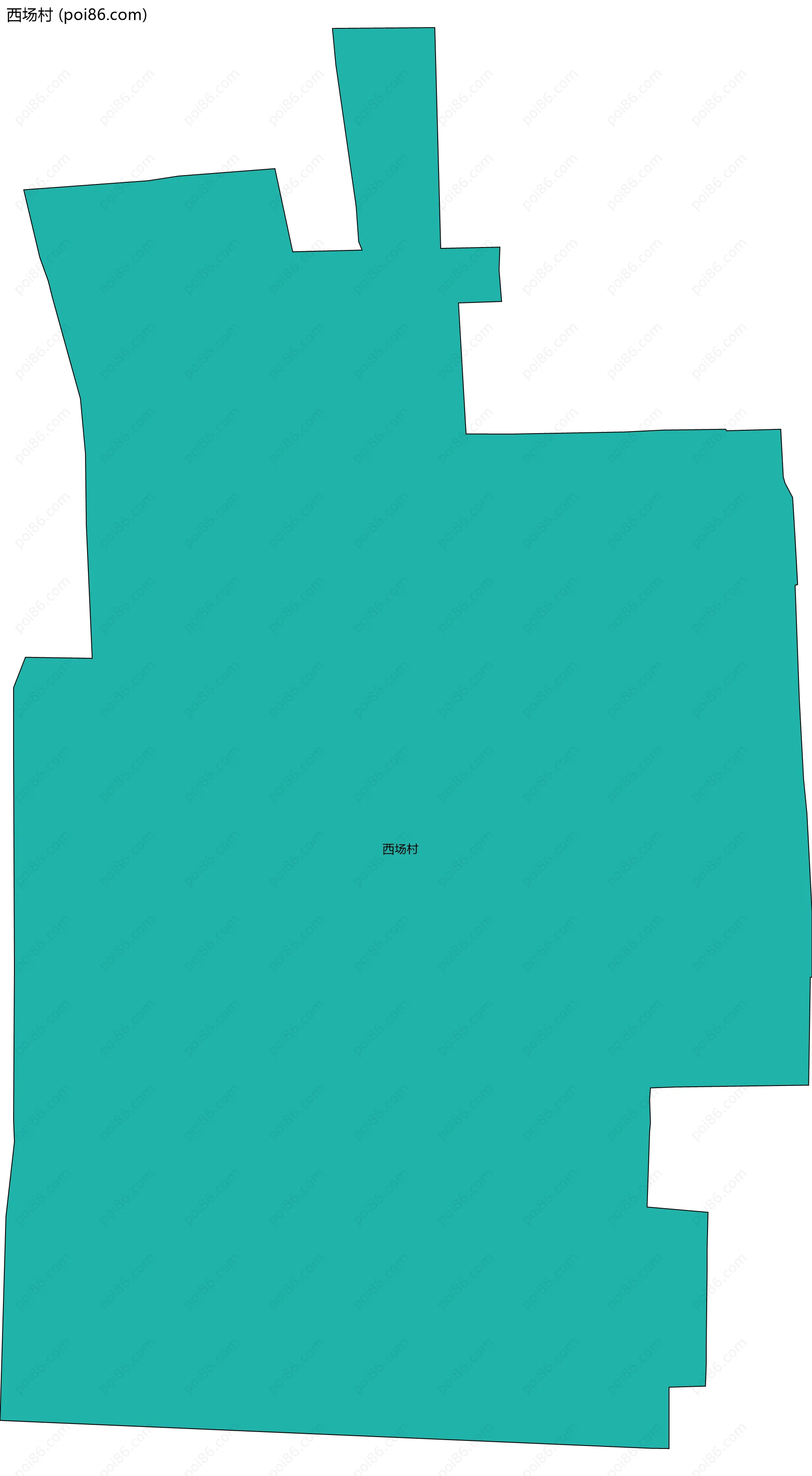 西场村边界地图