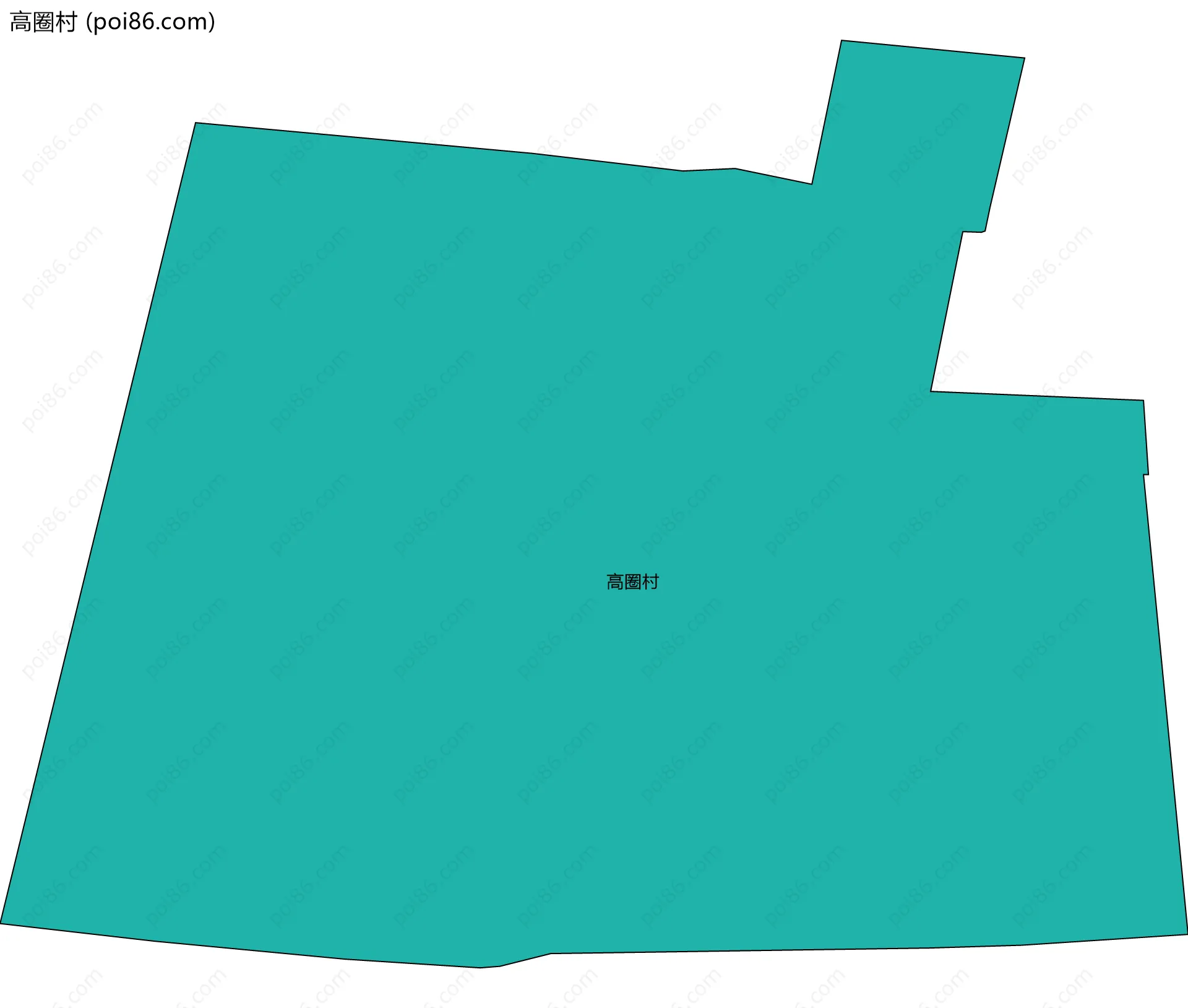 高圈村边界地图