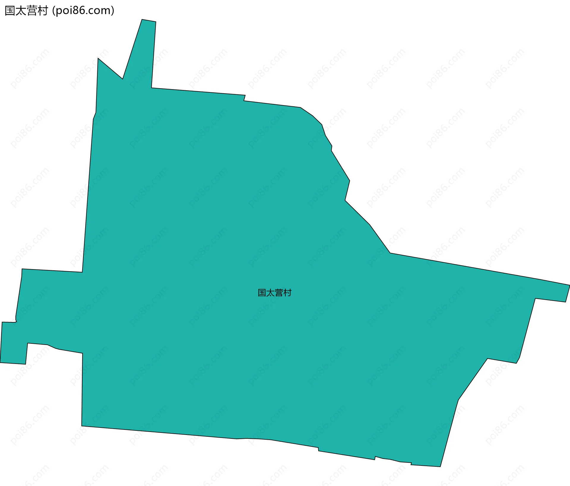 国太营村边界地图