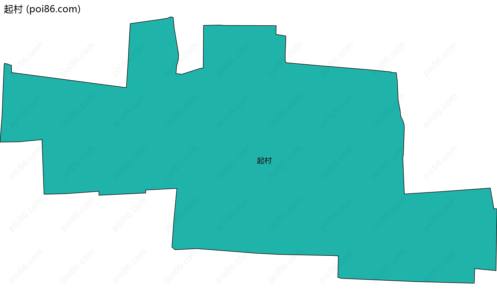起村边界地图