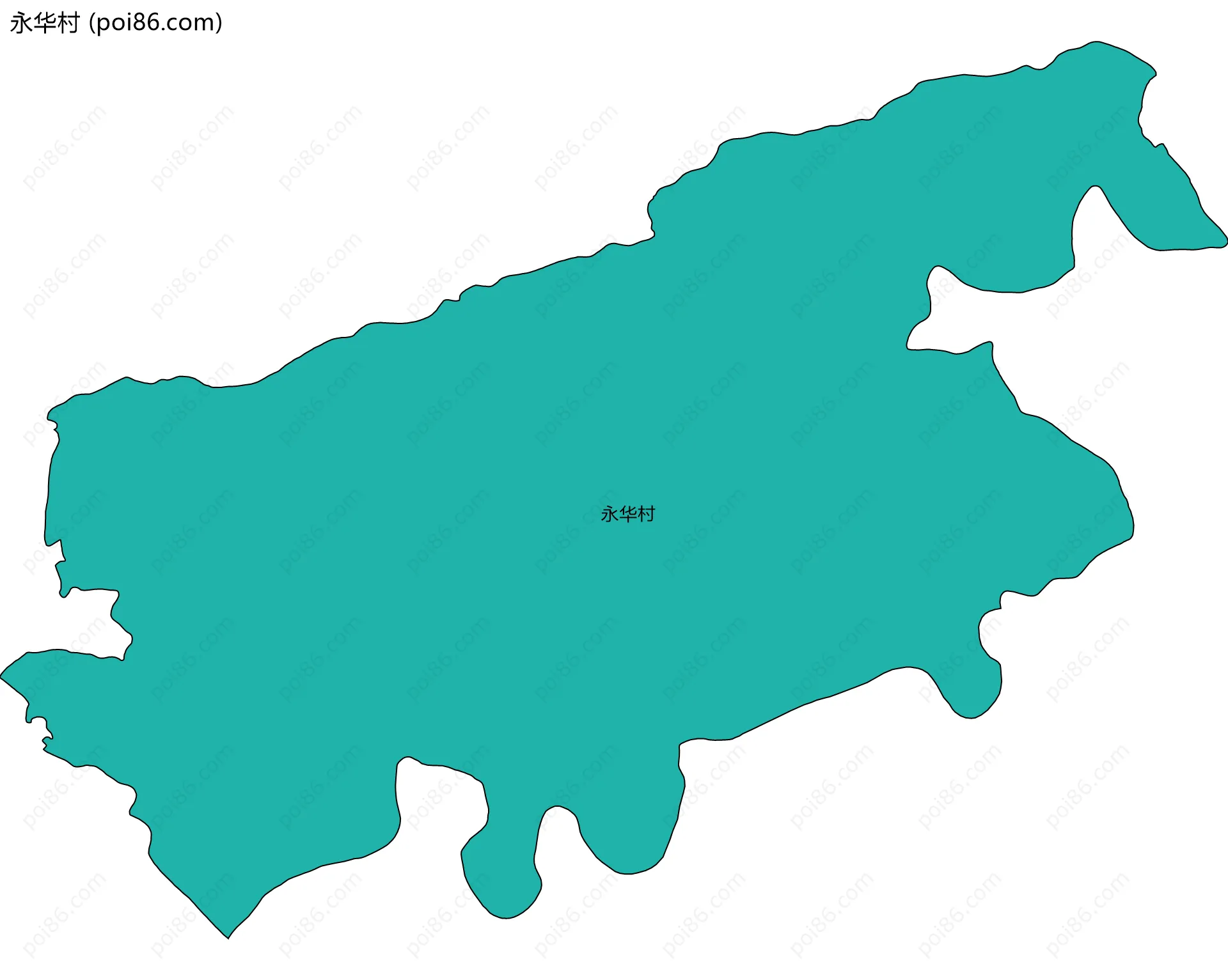 永华村边界地图