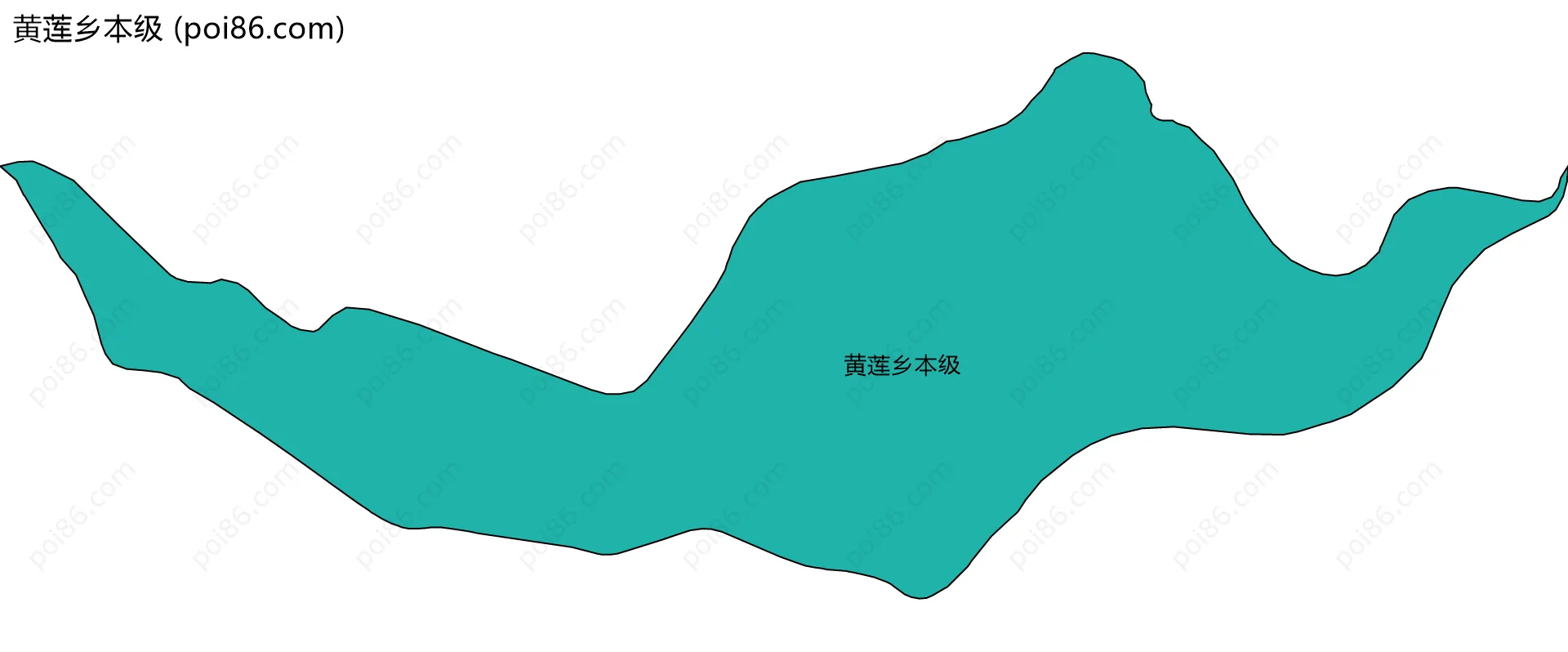 黄莲乡本级边界地图