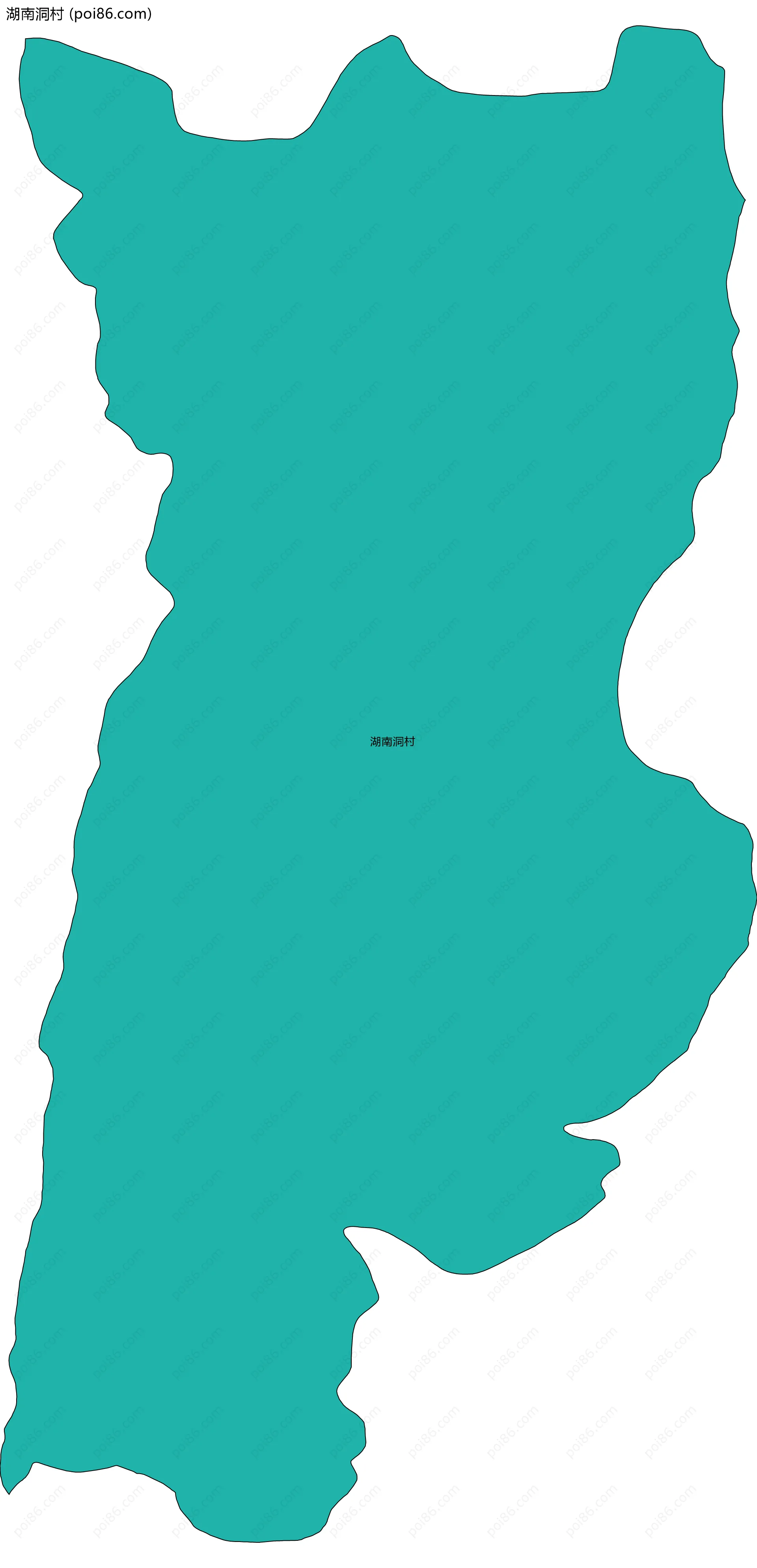 湖南洞村边界地图