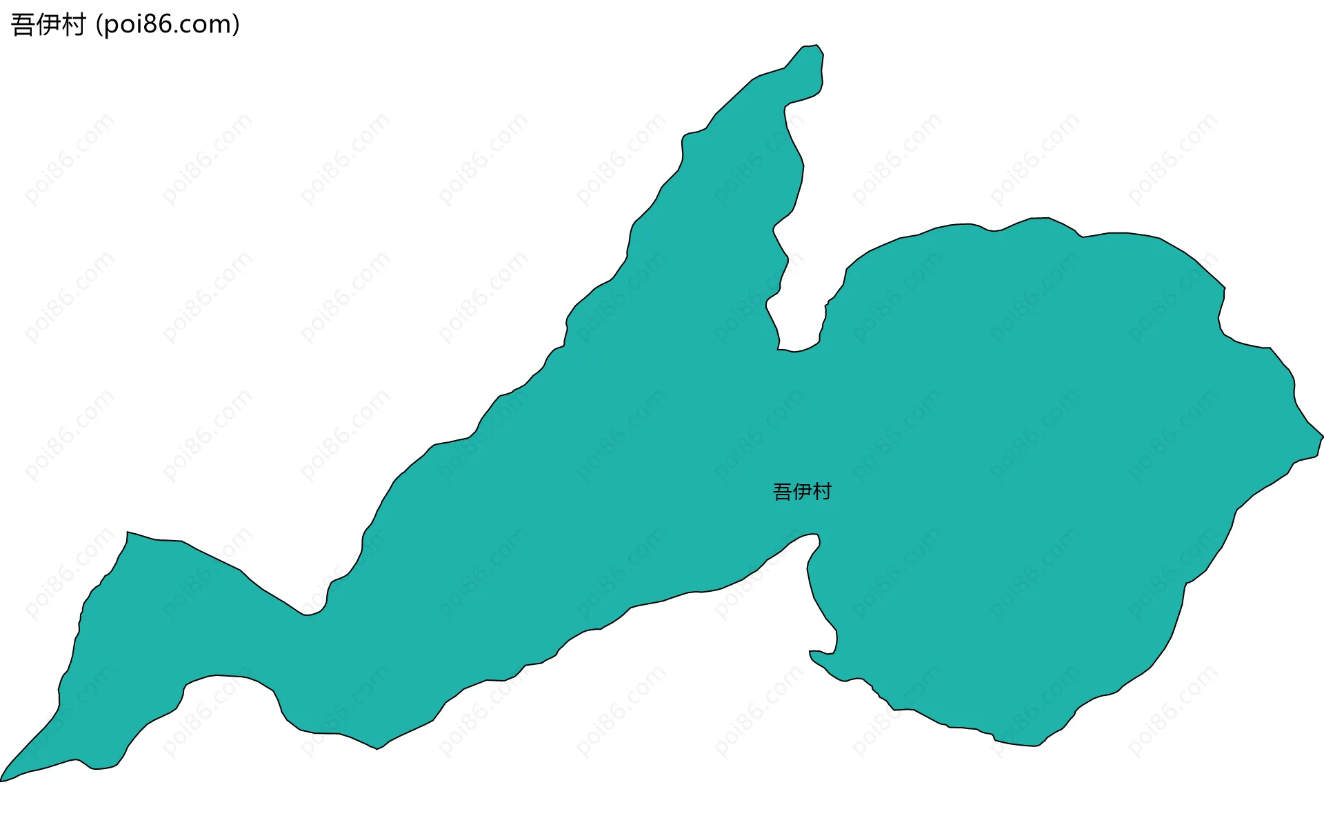 吾伊村边界地图
