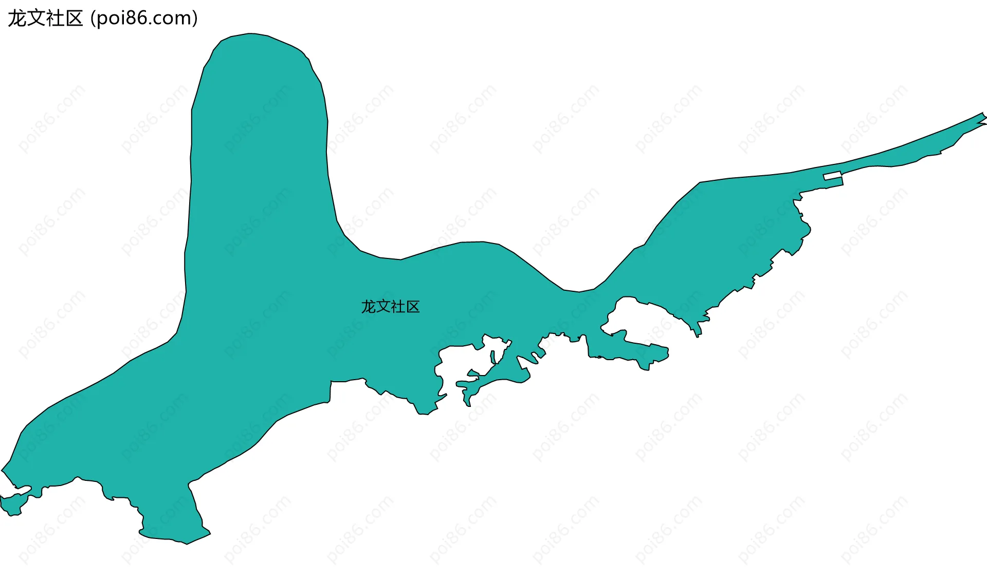 龙文社区边界地图