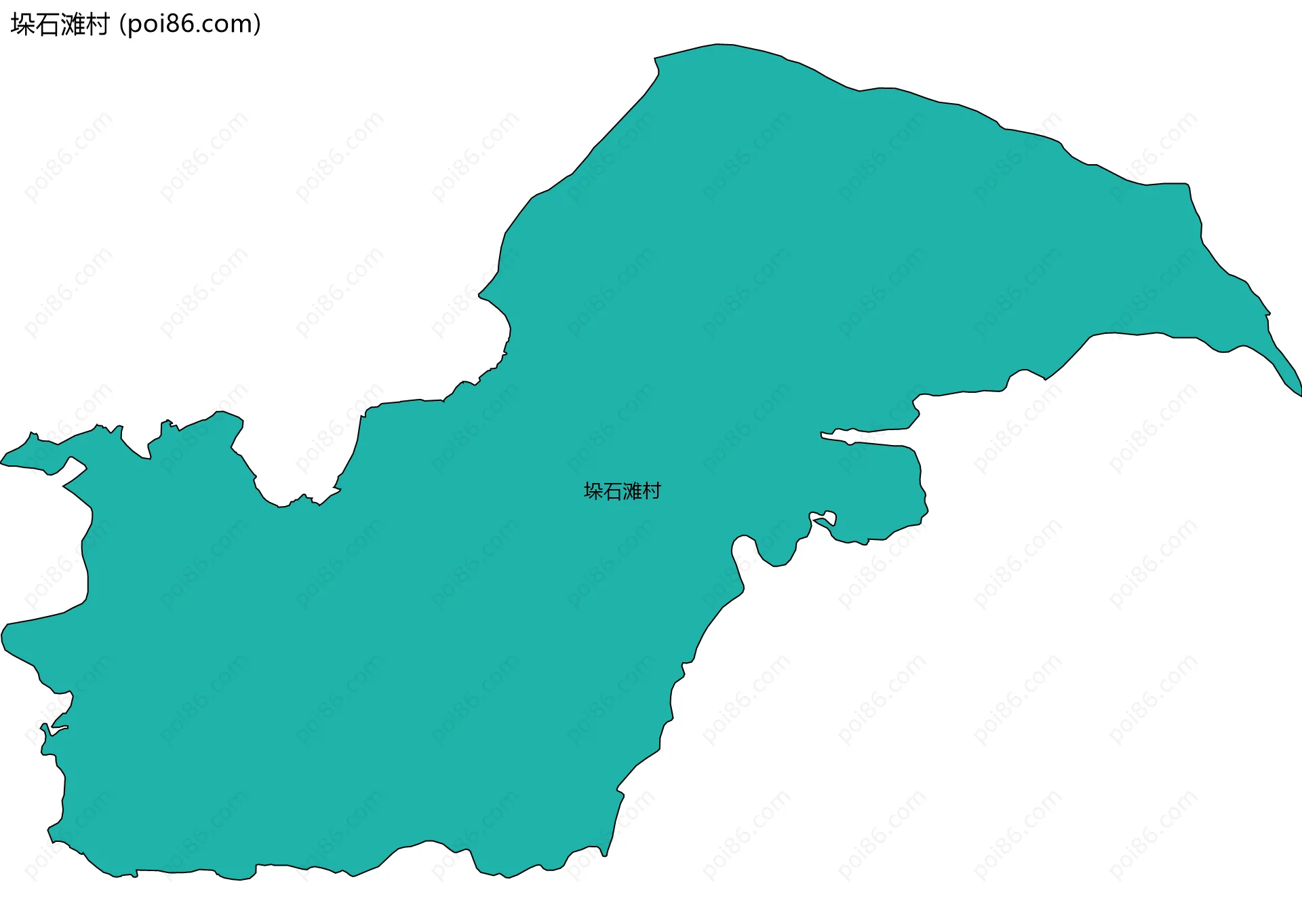 垛石滩村边界地图