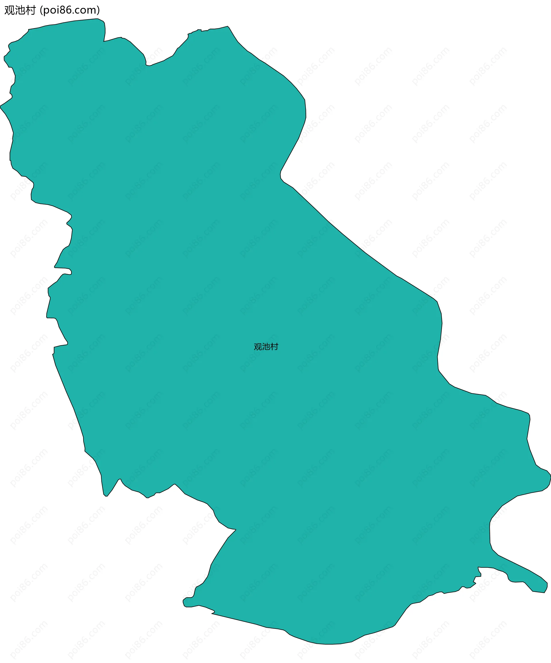 观池村边界地图