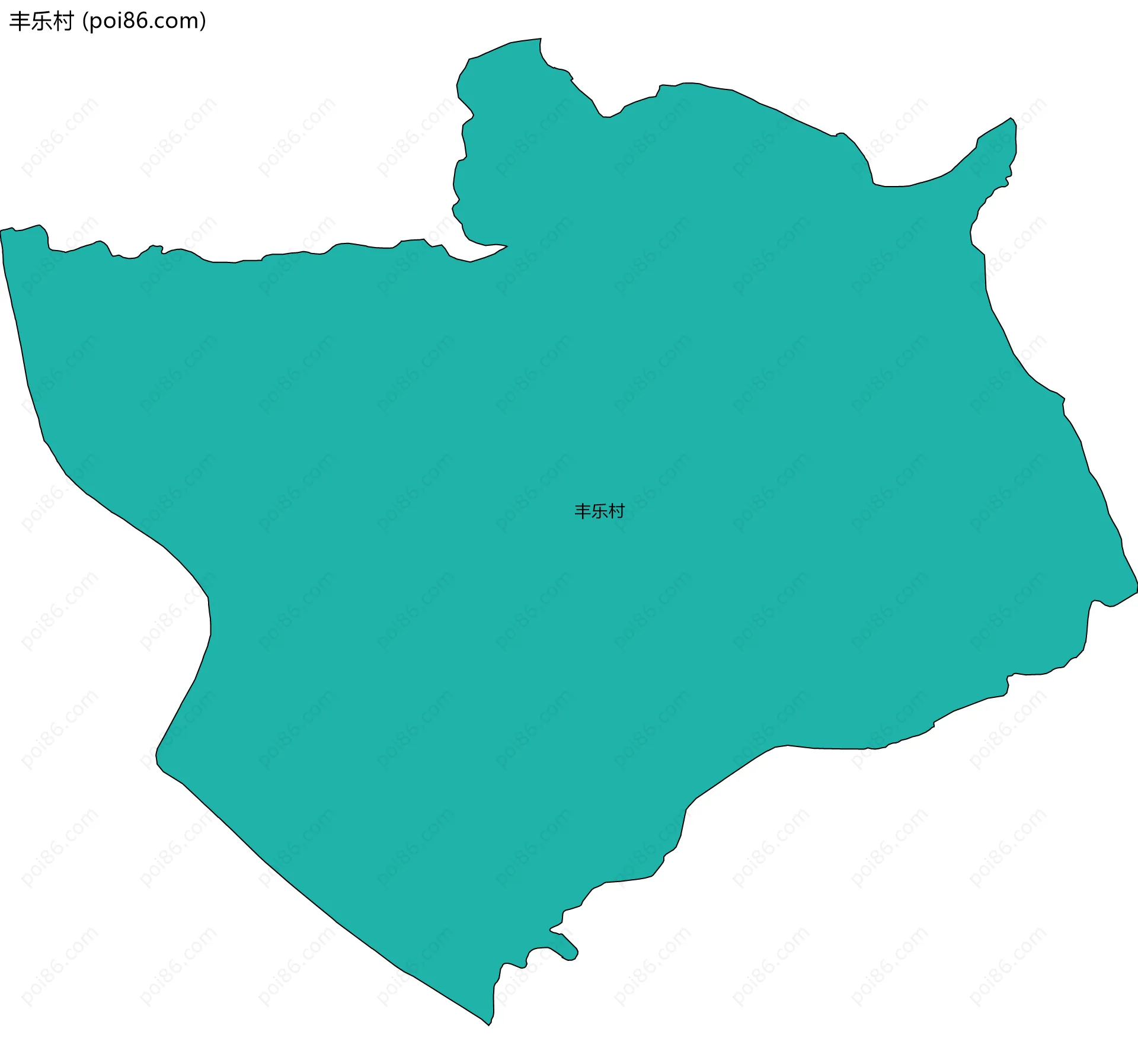 丰乐村边界地图