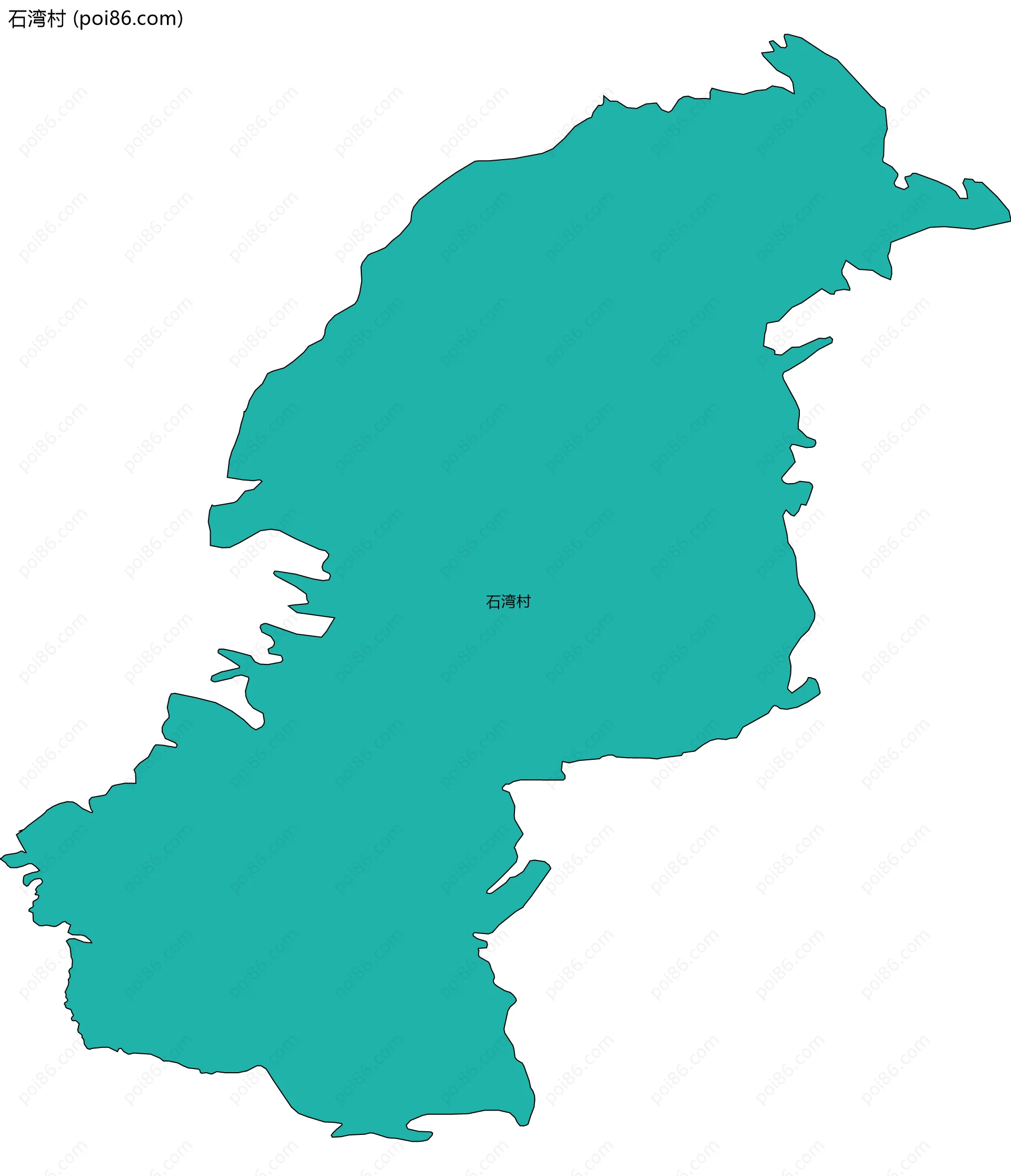 石湾村边界地图