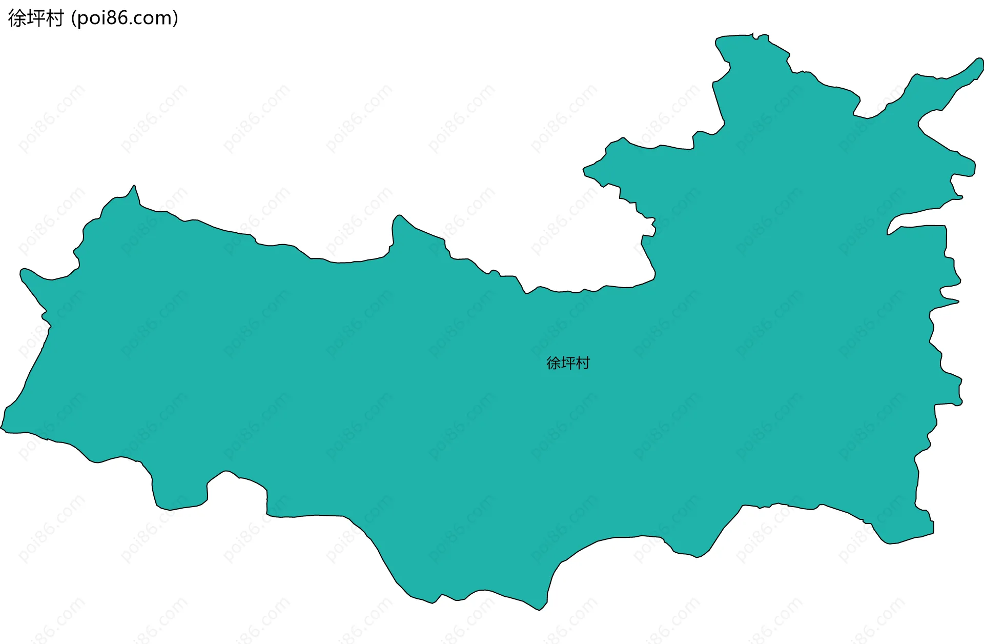 徐坪村边界地图