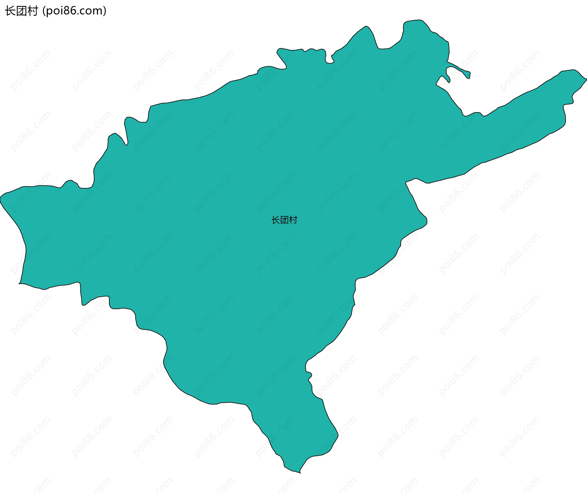 长团村边界地图