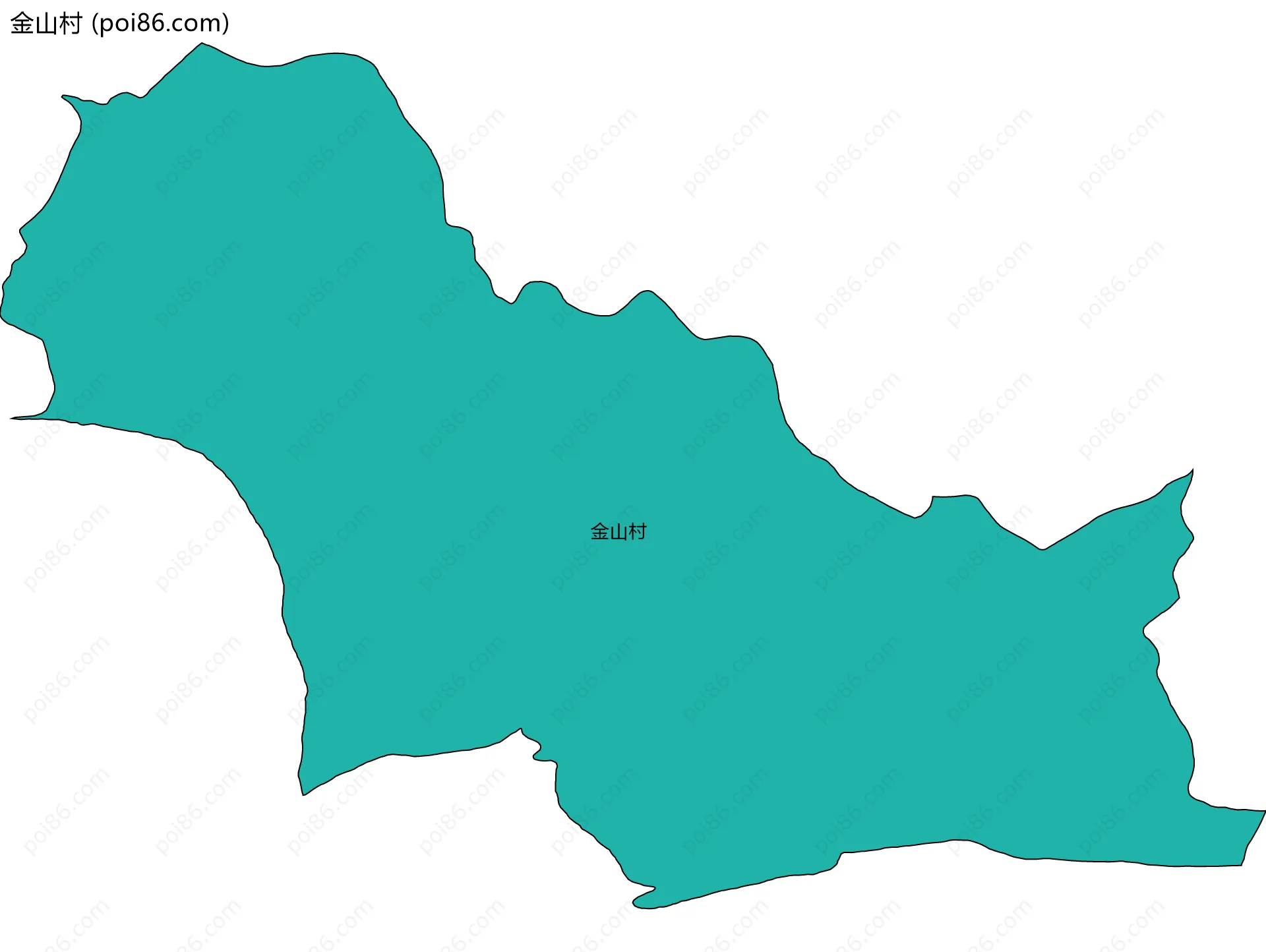 金山村边界地图