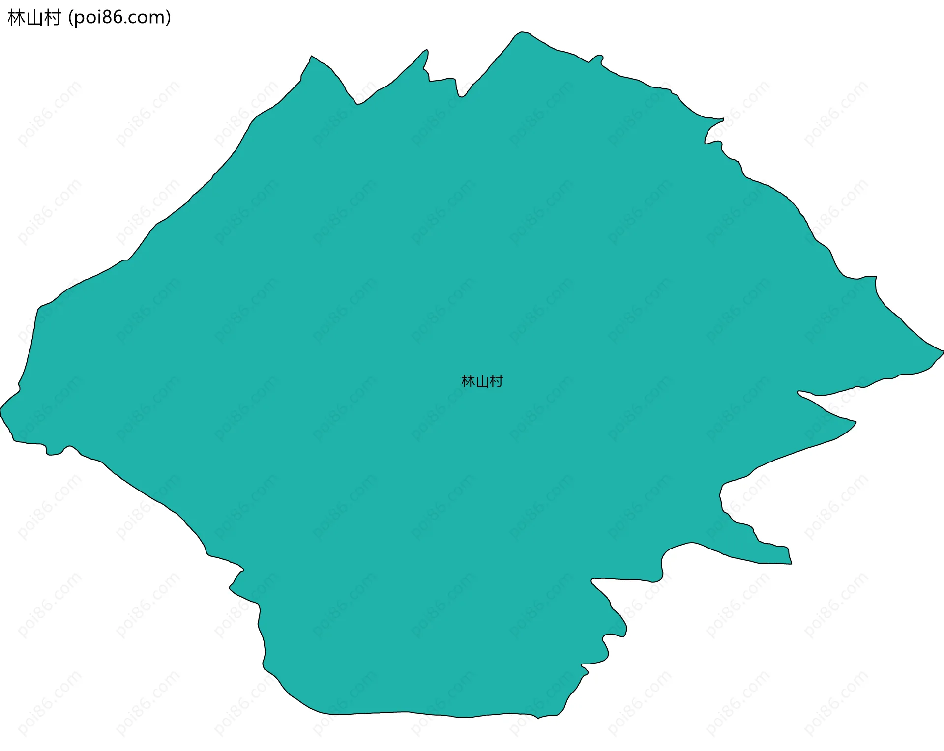 林山村边界地图