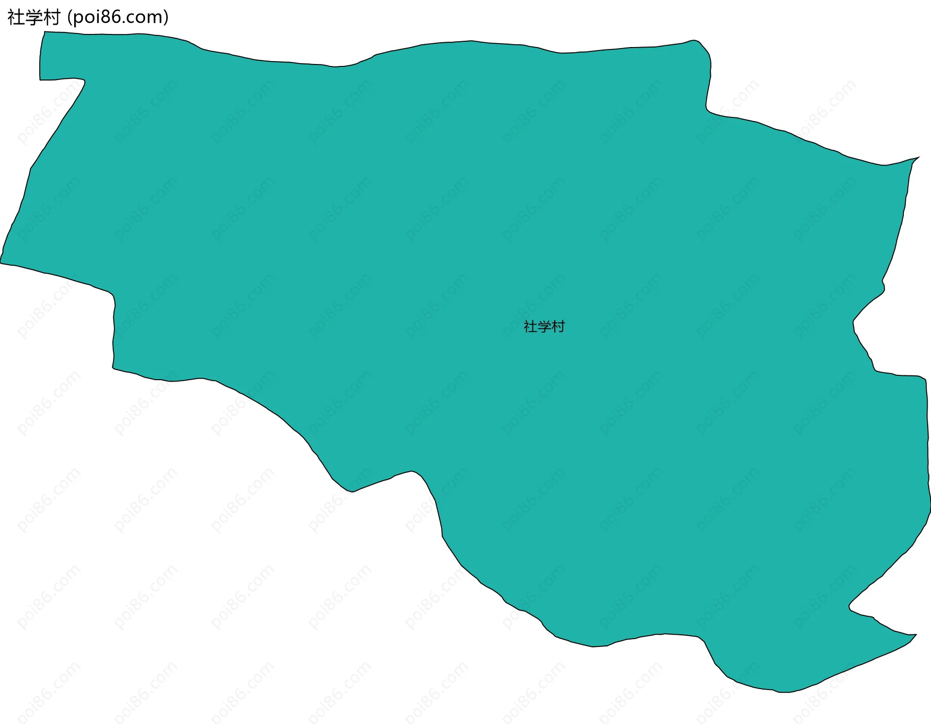 社学村边界地图