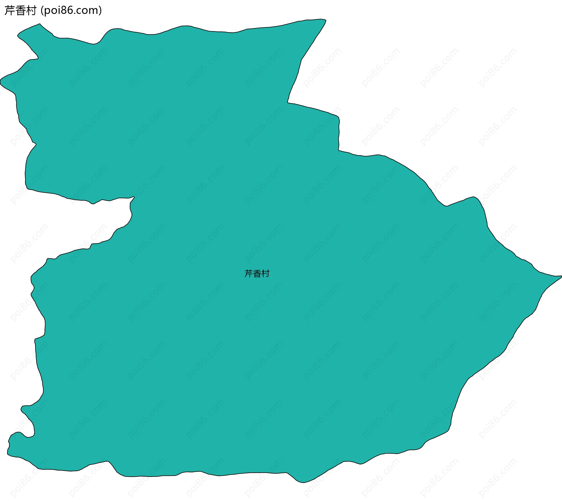 芹香村边界地图