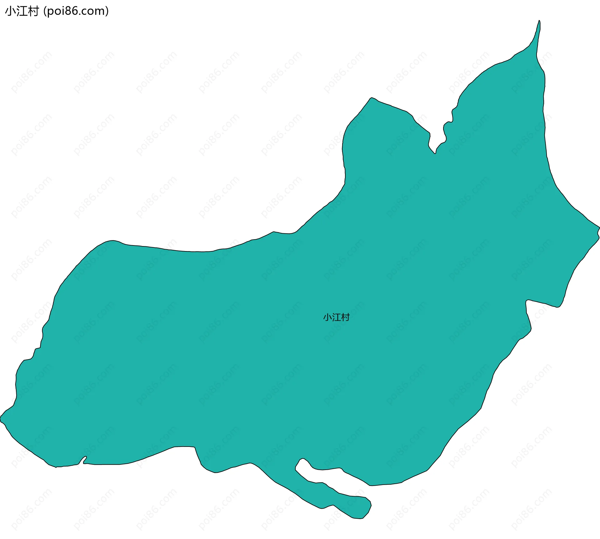 小江村边界地图