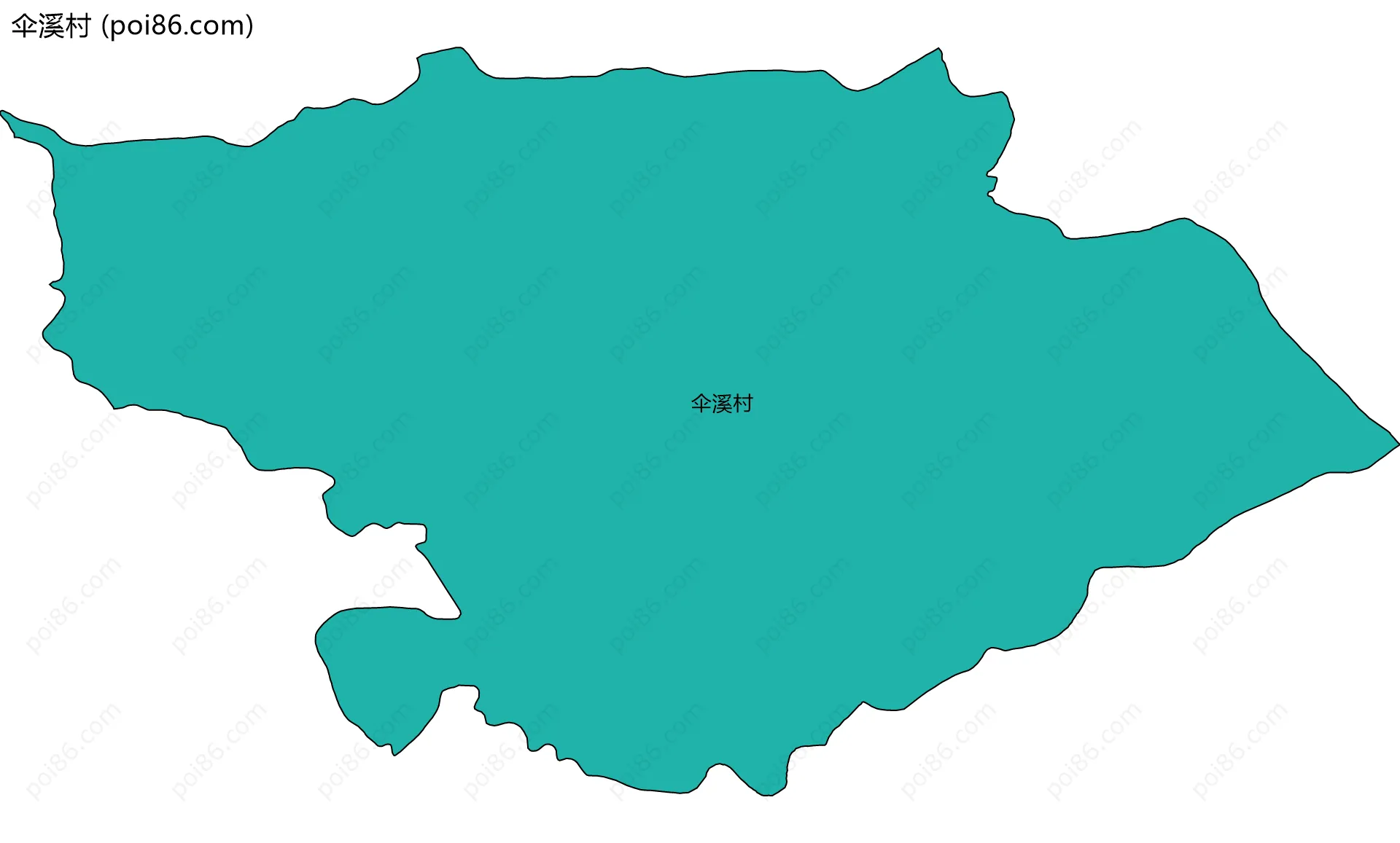 伞溪村边界地图