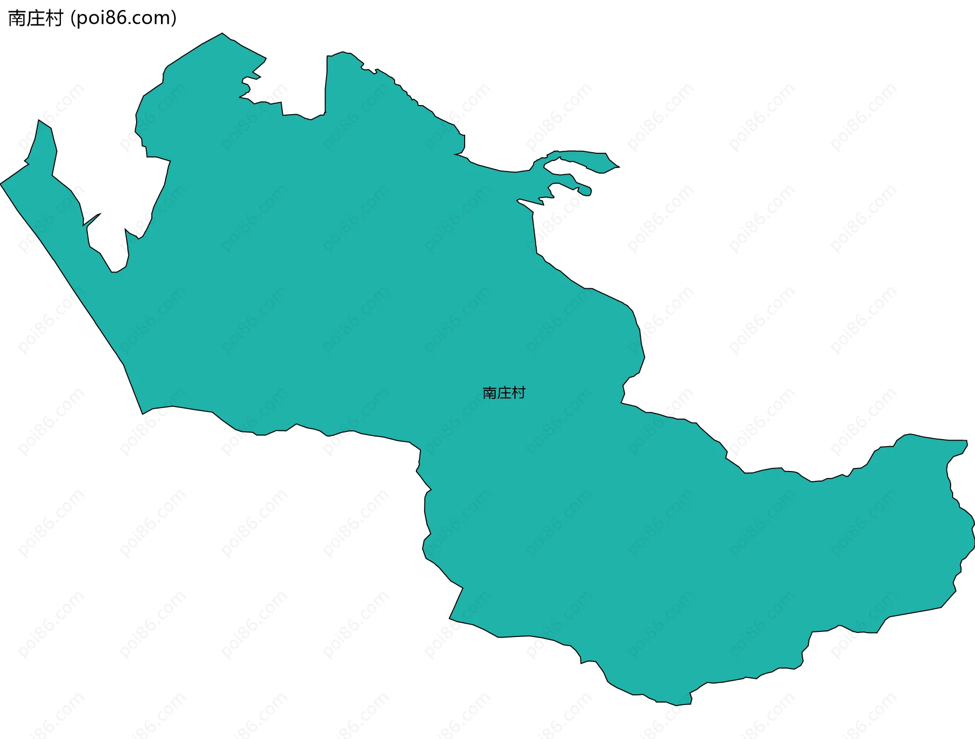 南庄村边界地图